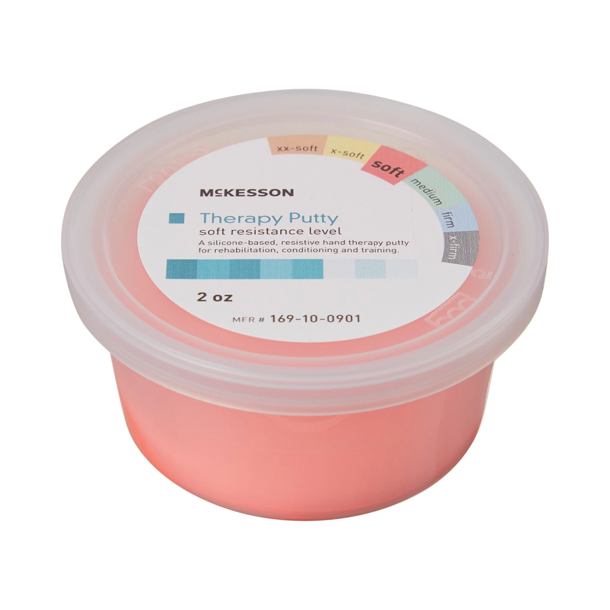 McKesson Brand McKesson Therapy Putty, Red, Soft, 2-ounce Container - Image 2