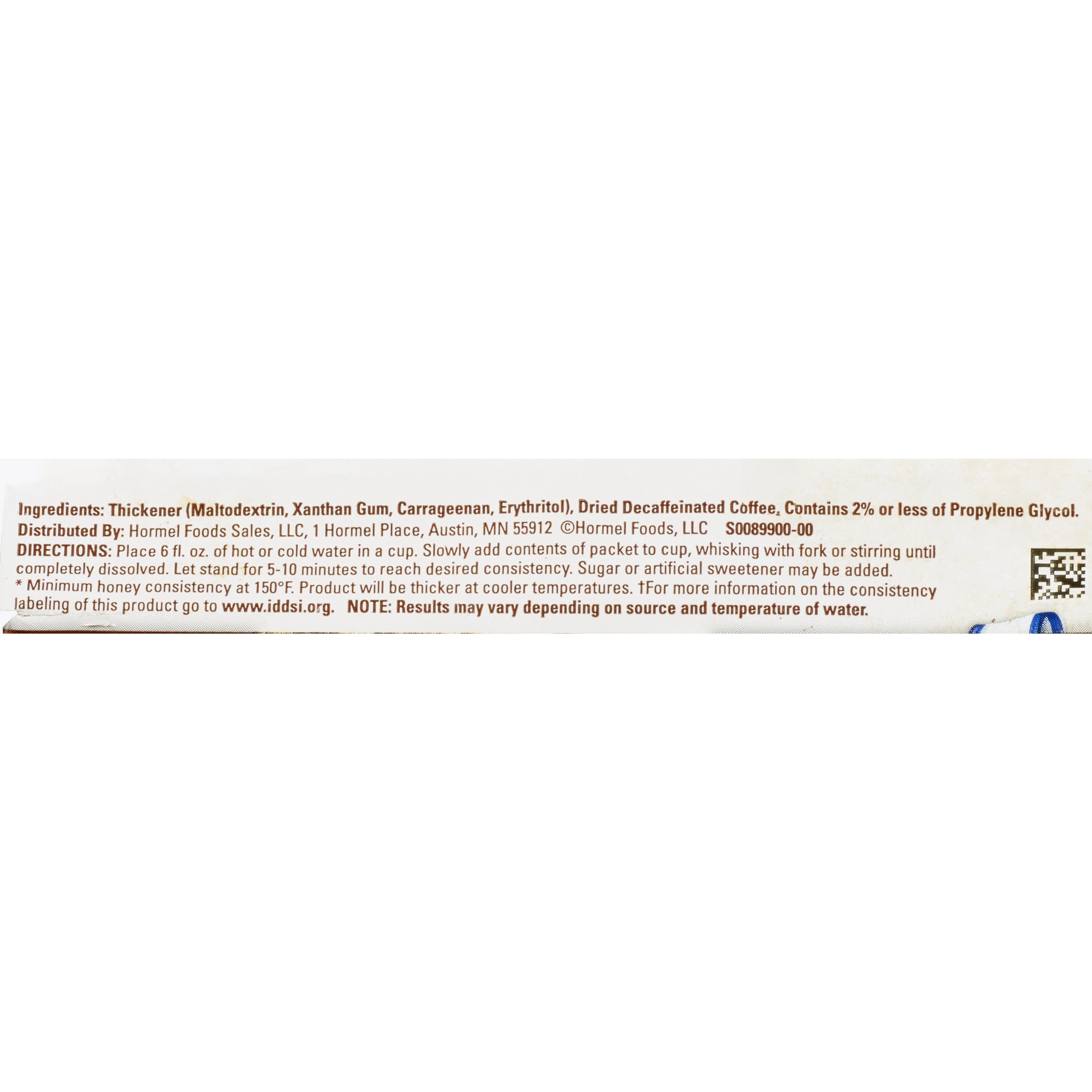 Lyons Magnus LLC Thick & Easy Honey Consistency Coffee Thickened Decaffeinated Beverage (72/CS) - Image 3