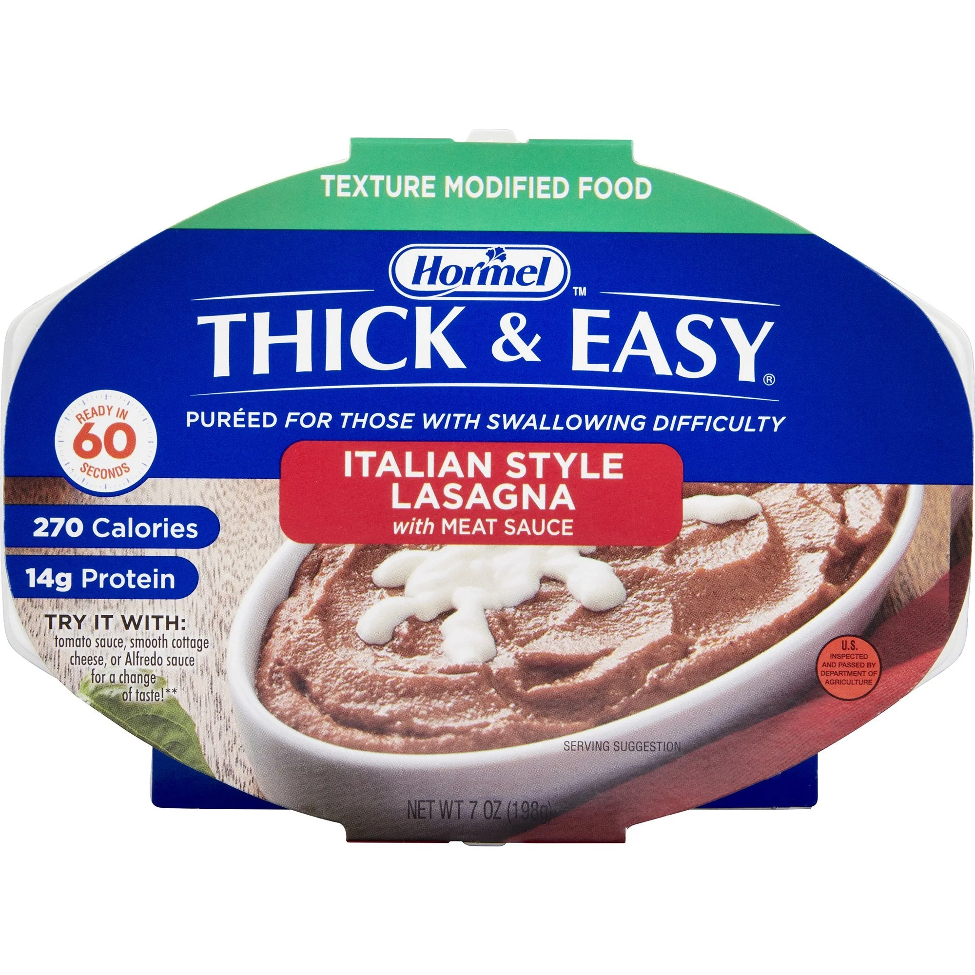 Lyons Magnus LLC Thick & Easy Purées Italian Style Beef Lasagna Purée Thickened Food (7/CS)