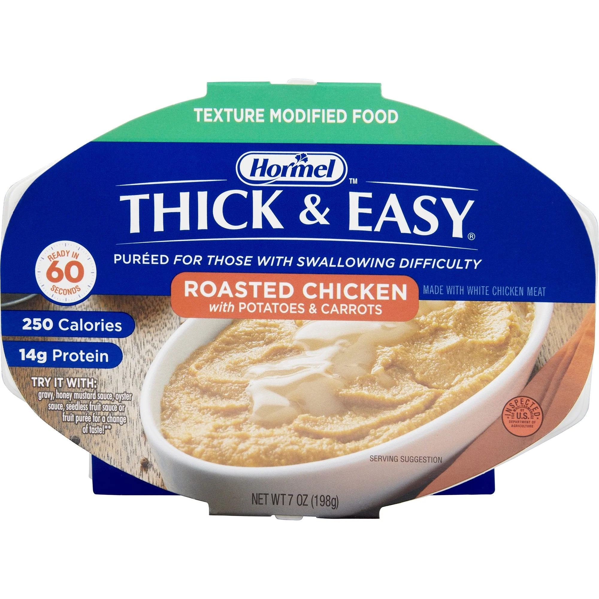 Lyons Magnus LLC Thick & Easy Roasted Chicken with Potatoes and Carrots Purée Thickened Food (7/CS)