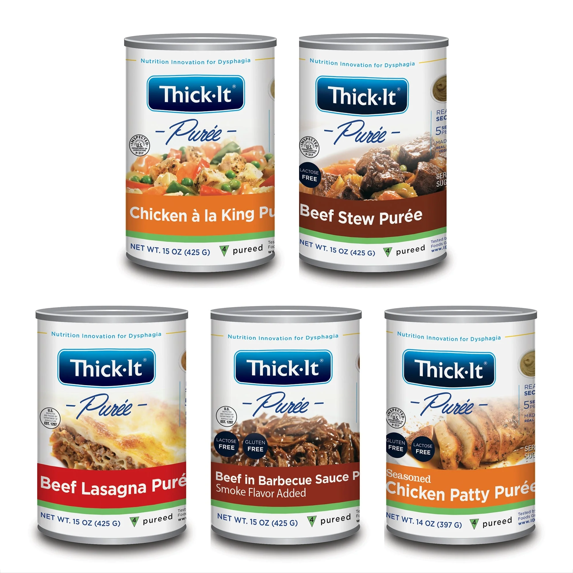 Kent Precision Foods Thick-It Variety of Meat Entrées Purée (12/CS)