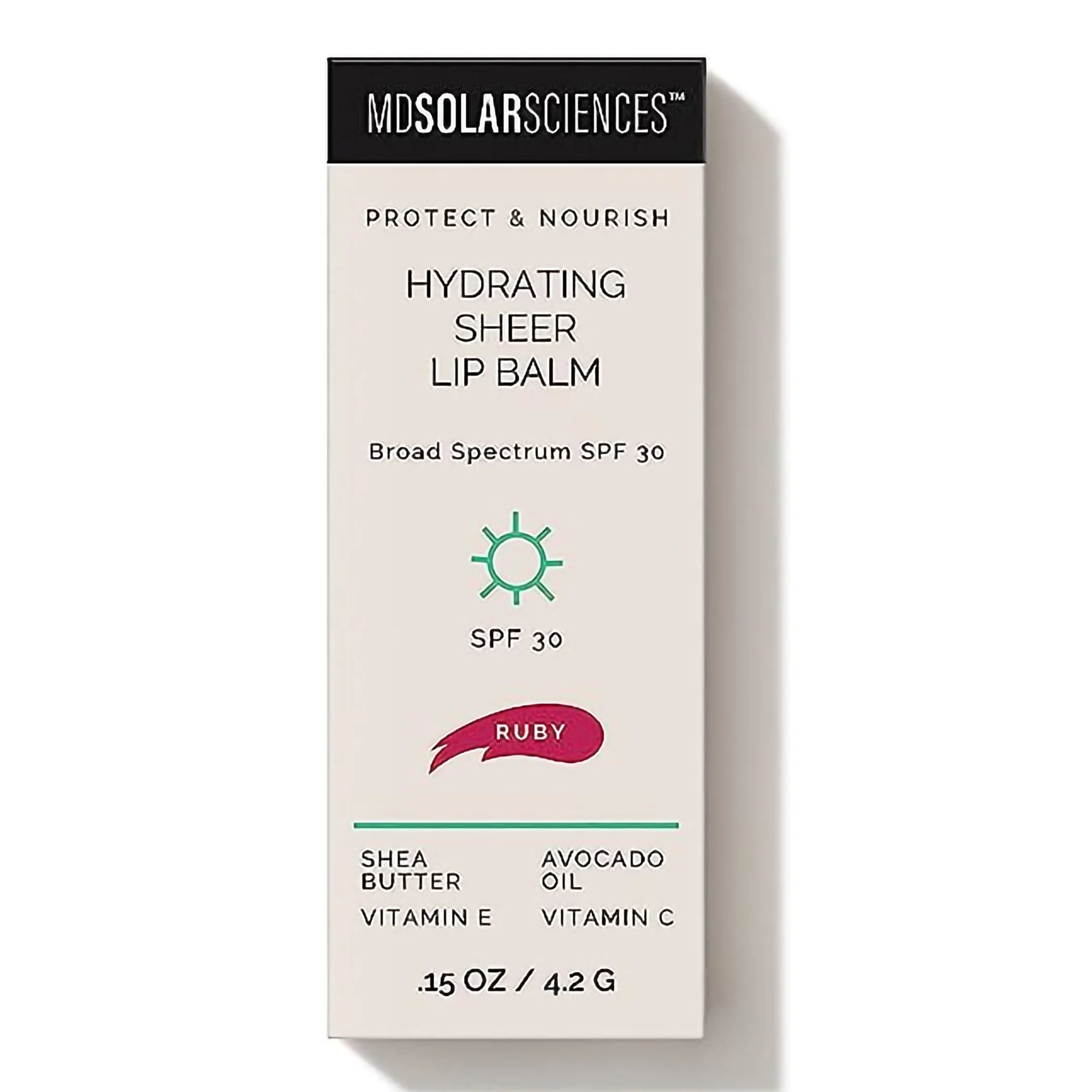 MDSolarSciences MDSolarSciences Hydrating Sheer Lip Balm, Ruby (Red) (48/CS) - Image 2