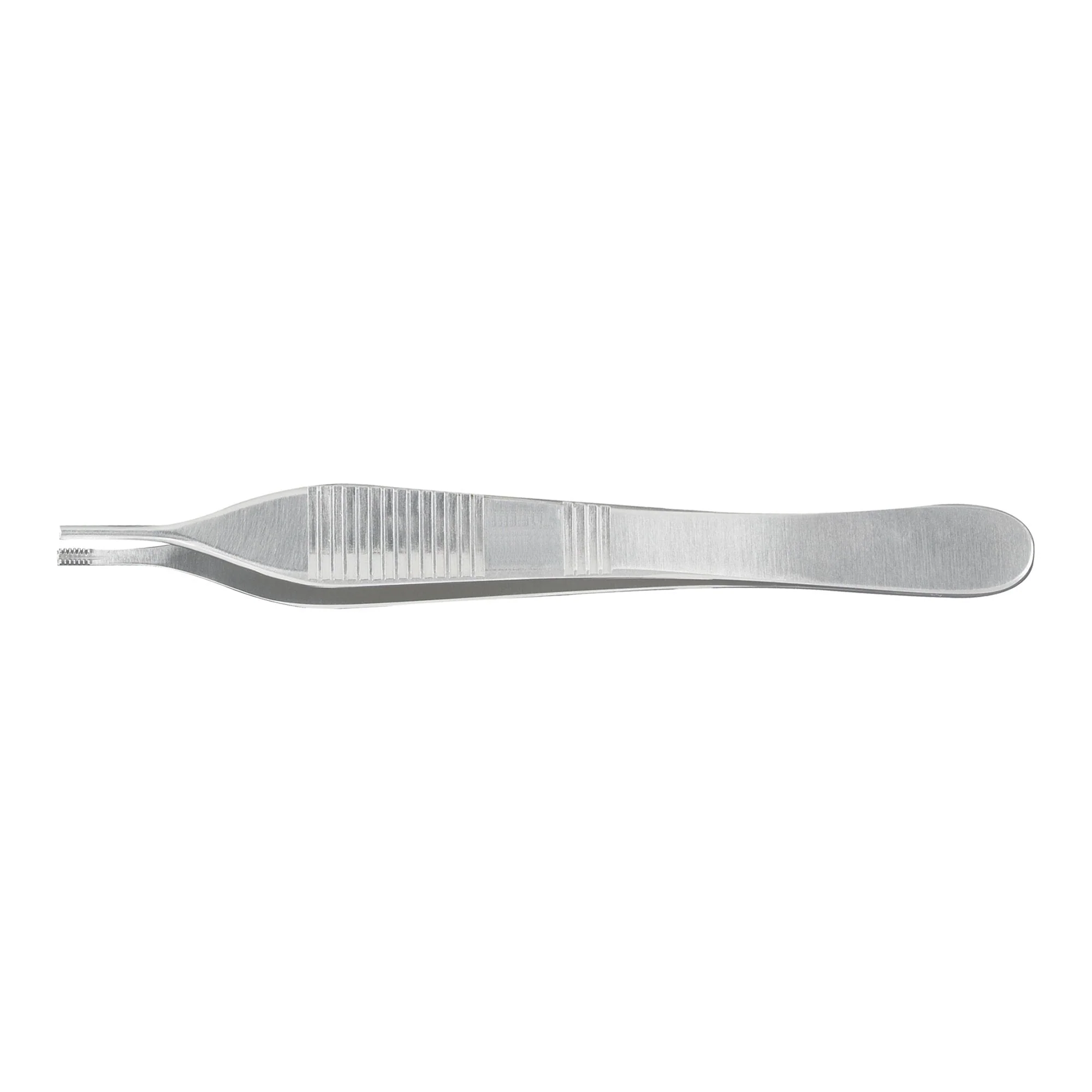 Tissue Forceps McKesson Argent Adson-Brown 4-3/4 Inch Length OR / Surgical Grade German Stainless Steel NonSterile NonLocking Thumb Handle Straight 7 X 7 Side Grasping Teeth