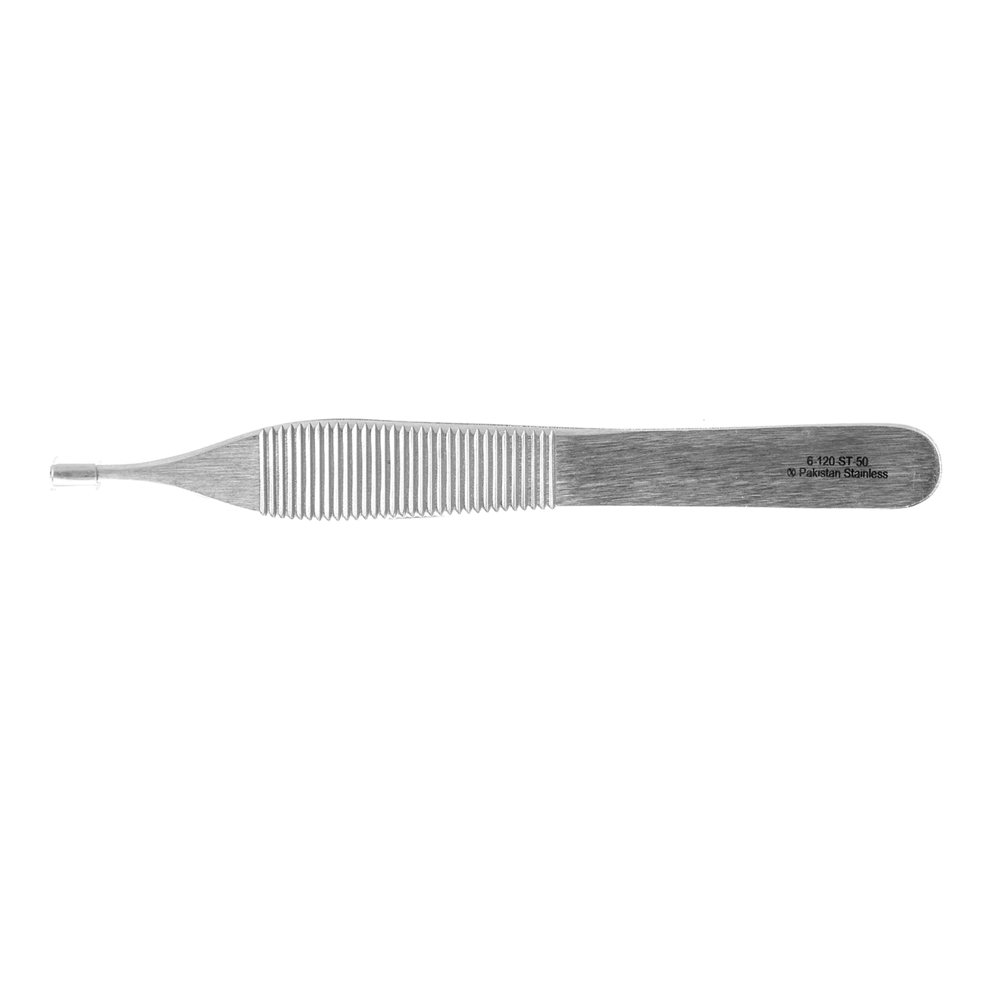 Tissue Forceps Miltex Disposable Adson 4-3/4 Inch Length Floor / Office Grade Pakistani Stainless Steel Sterile NonLocking Thumb Handle Straight Delicate, 1 X 2 Teeth