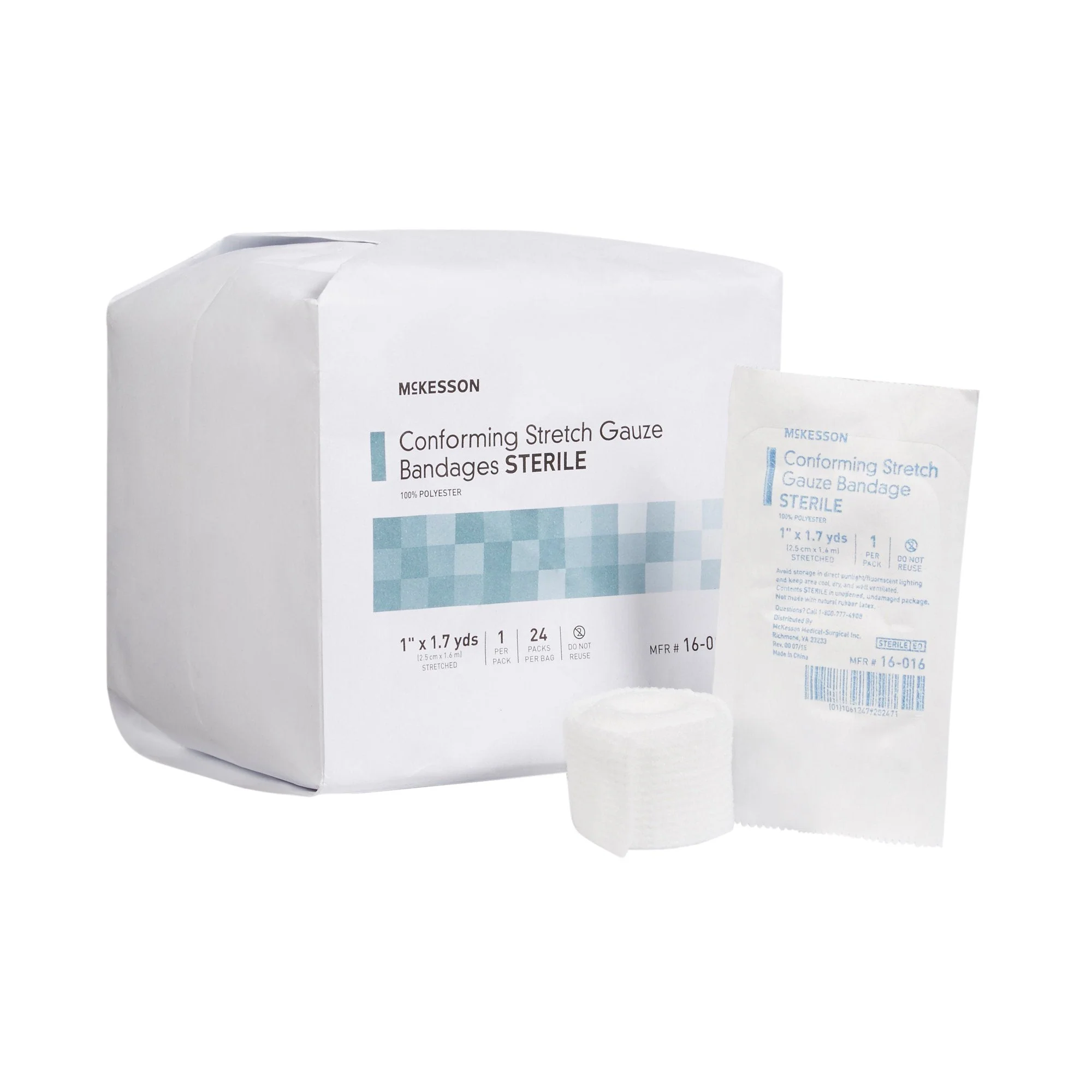 McKesson Brand McKesson Sterile Conforming Bandage, 1 Inch x 1-7/10 Yard (96/CS)