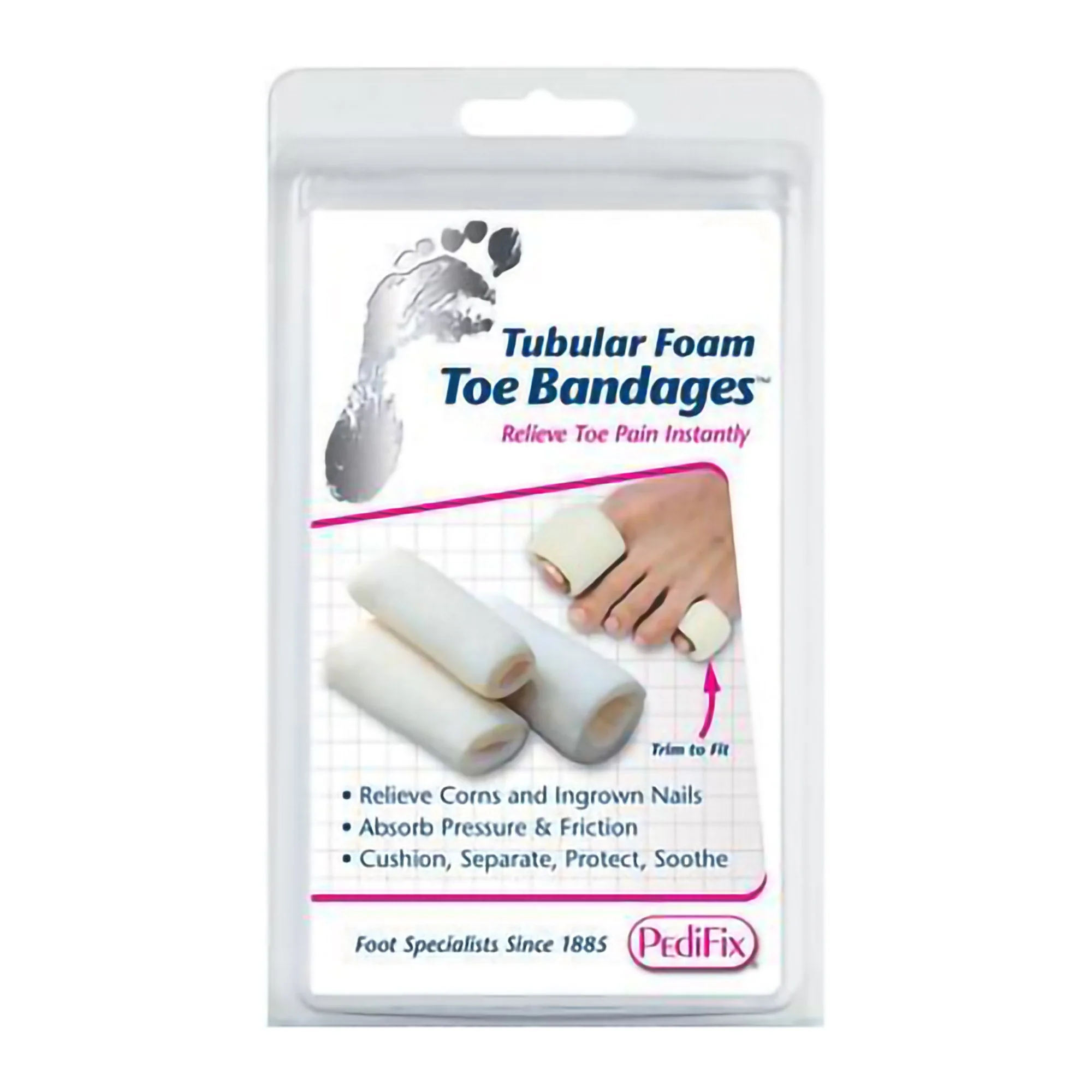 Pedifix Toe Bandage Tubular-Foam Toe Bandages Small Pull-On Toe - Image 3