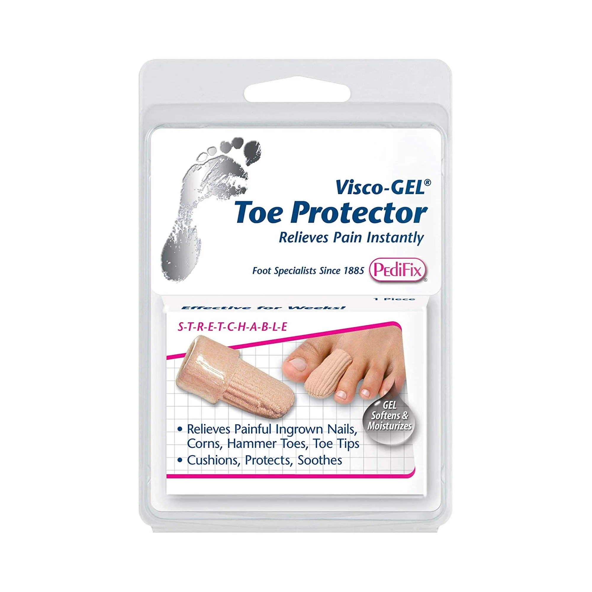 Toe Protector Visco-GEL Toe Protector Large Pull-On Foot