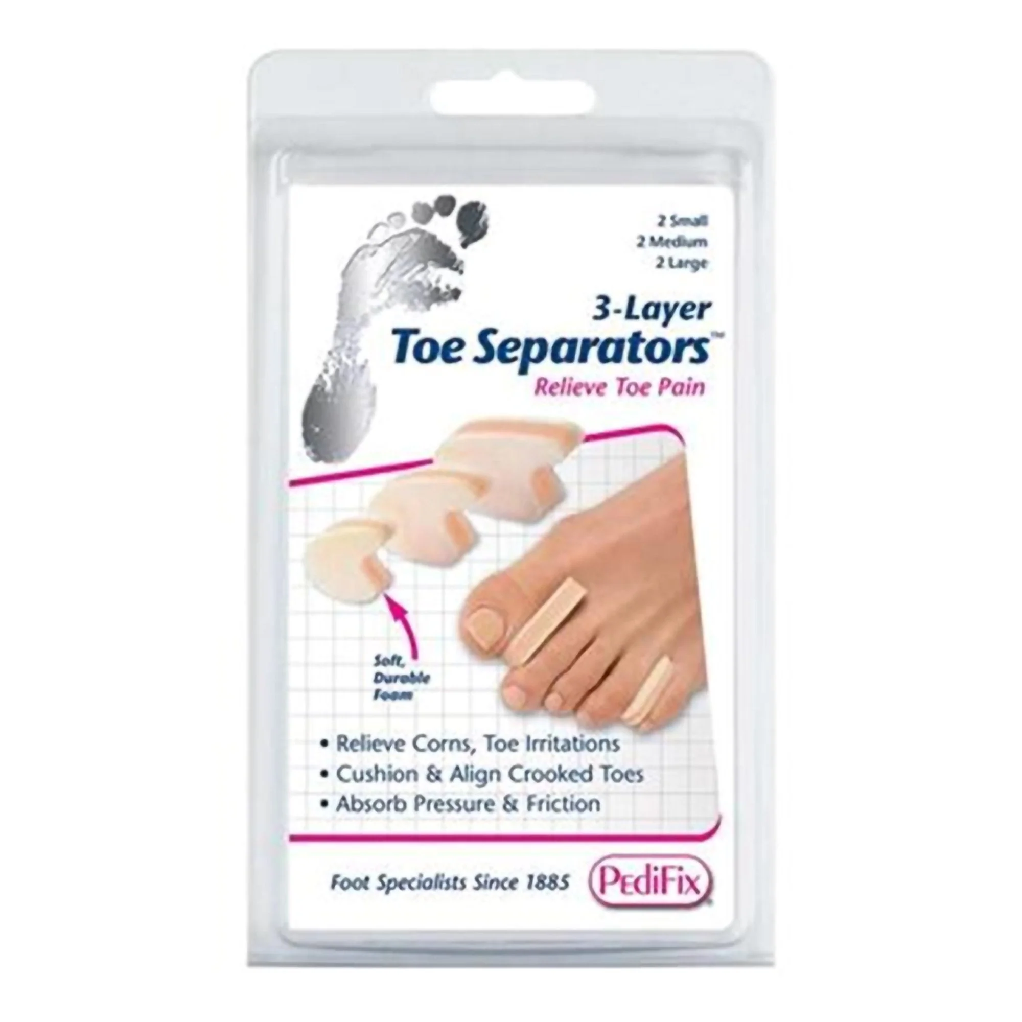 Pedifix Toe Spacer PediFix Small / Medium / Large Without Fastening Toe - Image 3