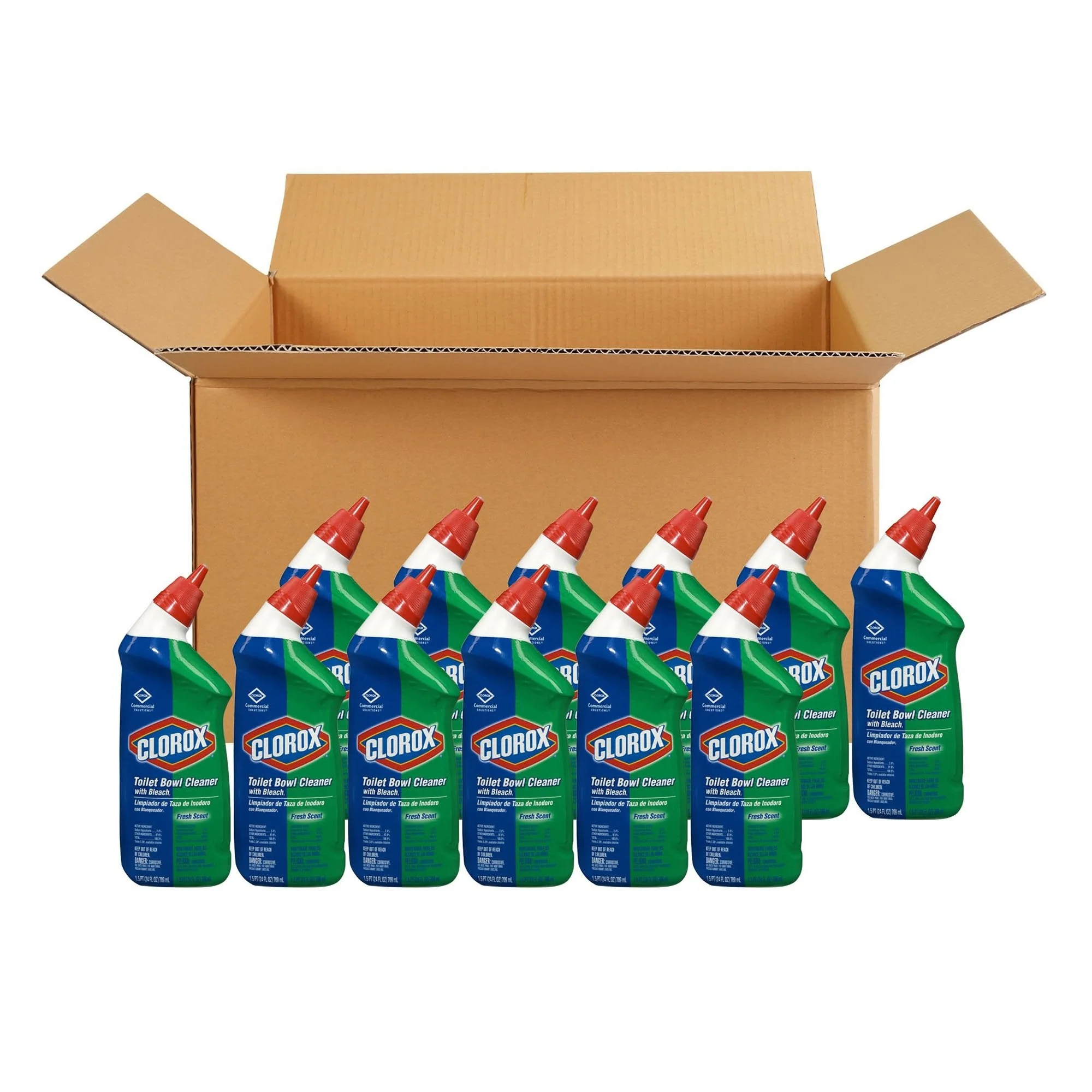 The Clorox Company Clorox Toilet Bowl Cleaner, Fresh Scent, 24 oz. (12/CS) - Image 2