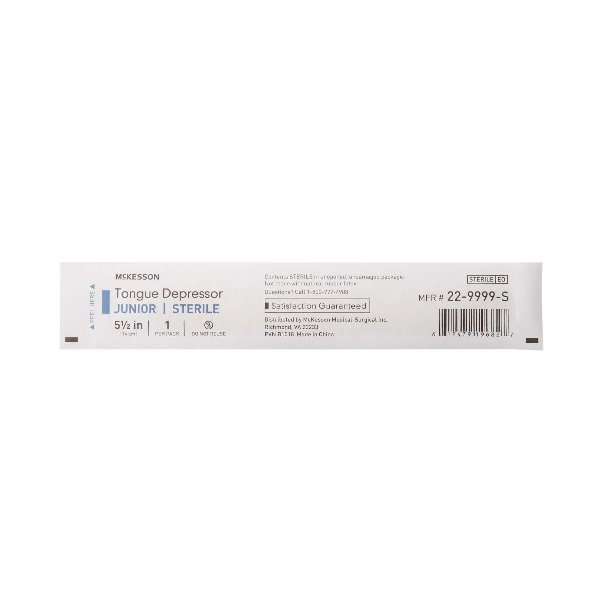 McKesson Brand McKesson Tongue Depressor for Pediatric Use, Sterile (1000/CS) - Image 3