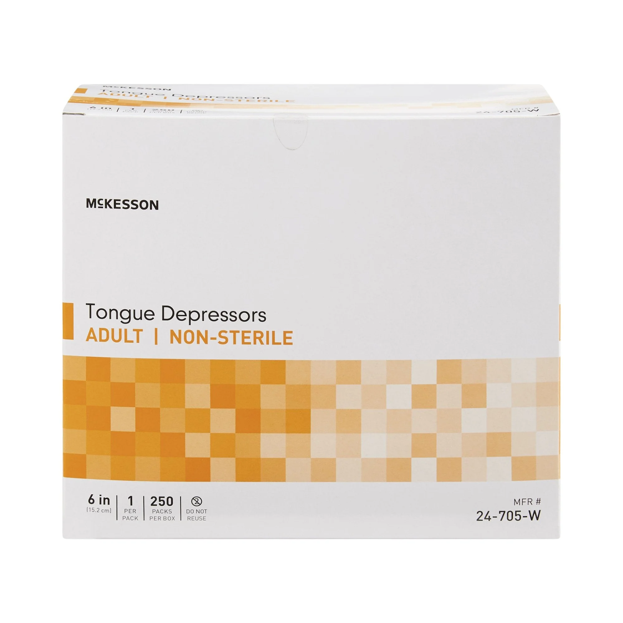 McKesson Brand McKesson Tongue Depressor, Wood, 6 Inch (10/CS) - Image 2