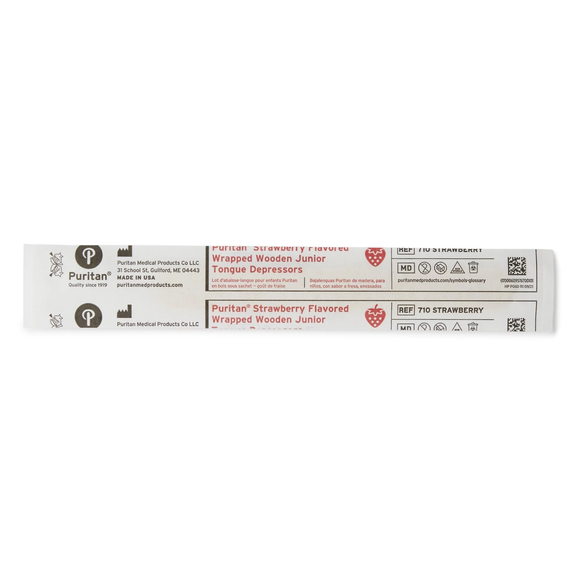 Puritan Medical Products Puritan Tongue Depressor, Strawberry Flavor, 5.5 inches long (1000/CS)