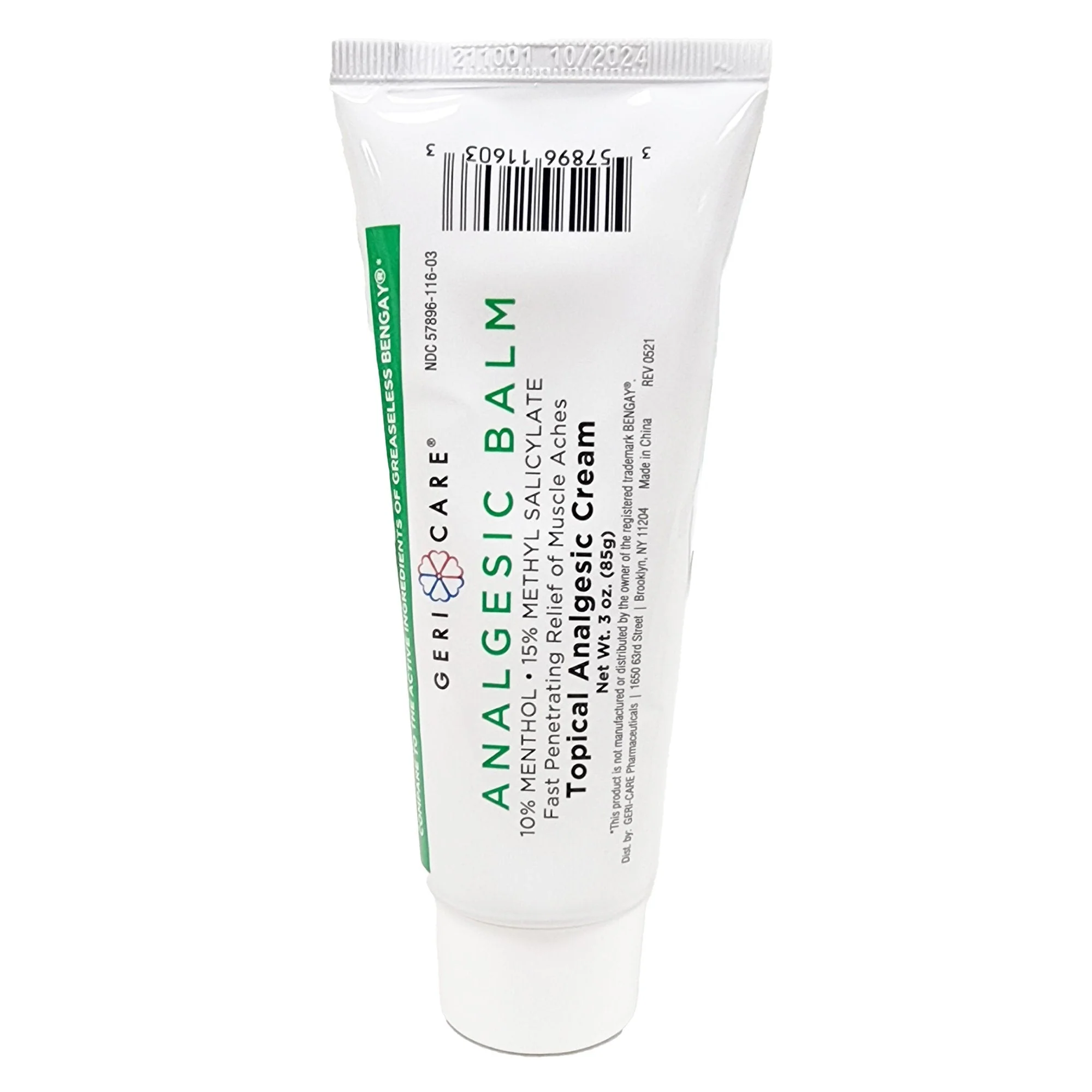 Geri-Care Geri-Care Analgesic Balm Topical Analgesic Cream, 3-ounce tube - Image 2