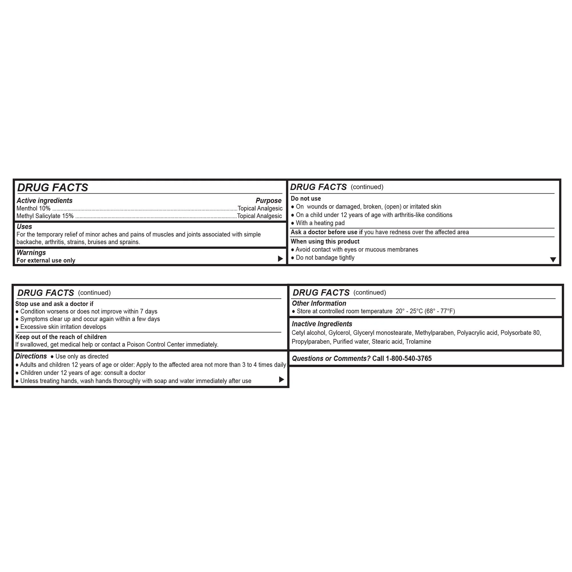 Geri-Care Geri-Care Analgesic Balm Topical Analgesic Cream, 3-ounce tube - Image 3