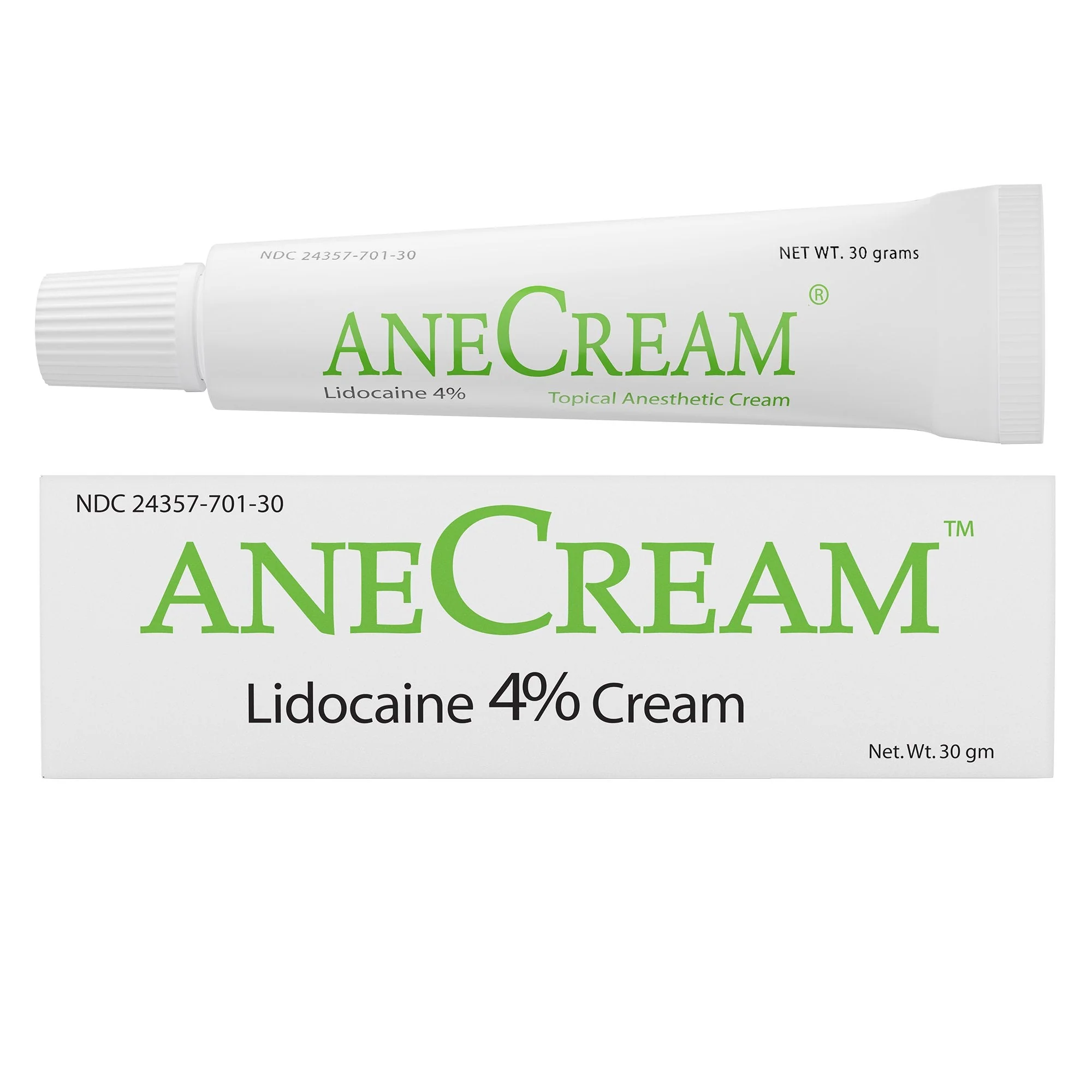 Focus Health Group Topical Pain Relief AneCream 4% Strength Lidocaine Cream 30 Gram