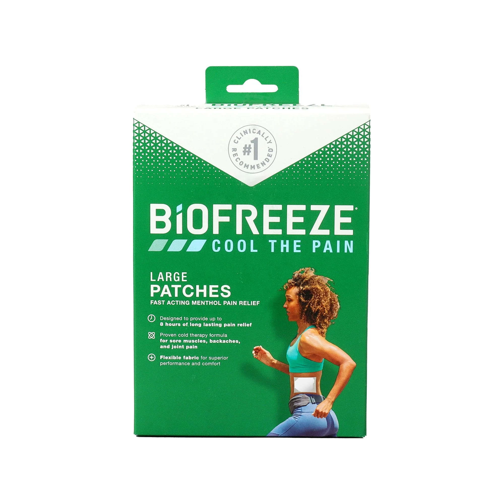 Boxout LLC Biofreeze 5% Menthol Pain Relieving Patch, Five 14 x 10 centimeter Patches (24/CS)
