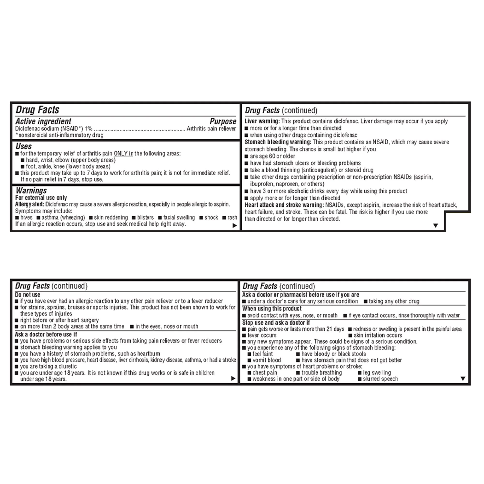 Geri-Care Geri-Care 1% Diclofenac Sodium Topical Gel NSAID Arthritis Pain Reliever (24/CS) - Image 3