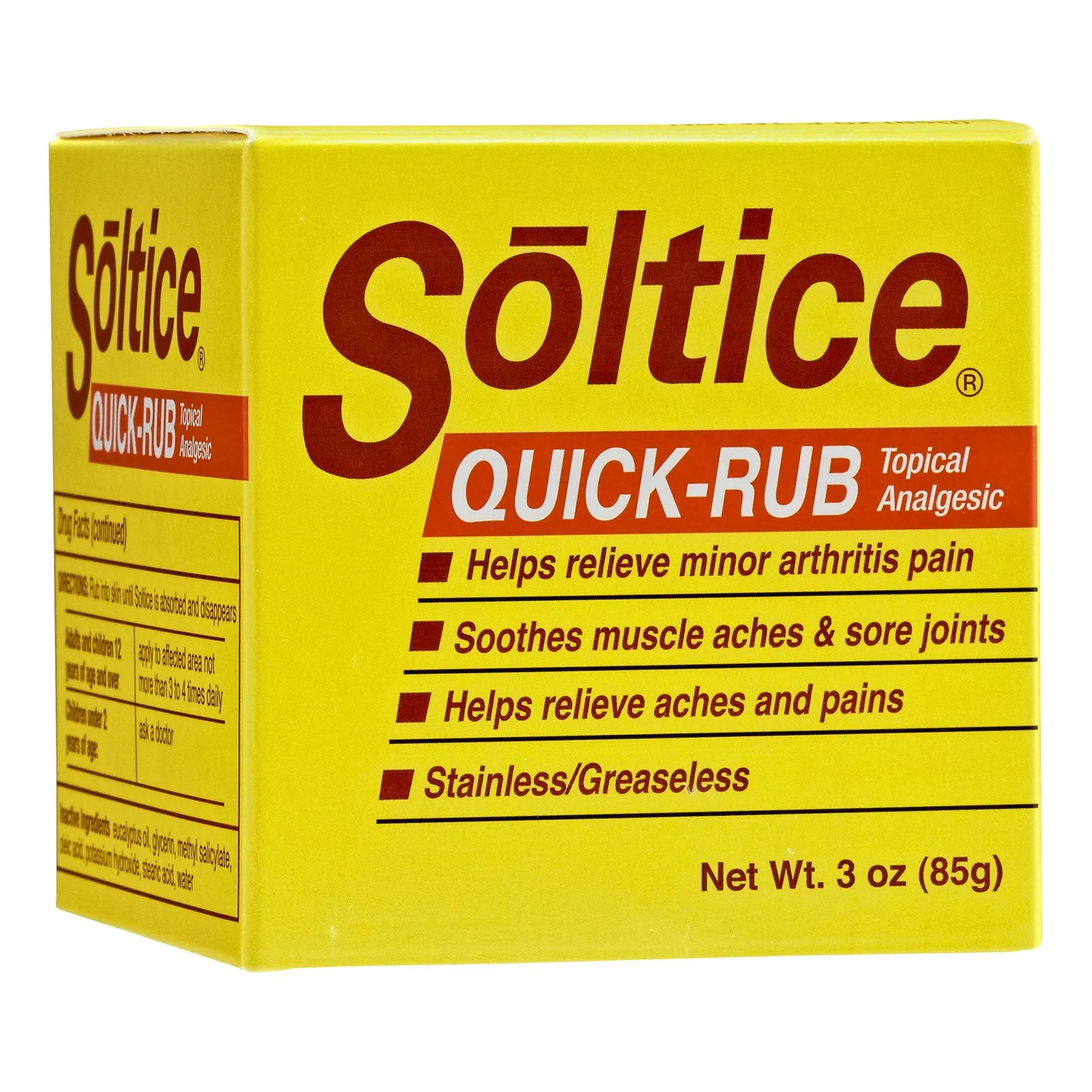 Oakhurst Company Soltice Quick Rub Topical Analgesic - Image 2