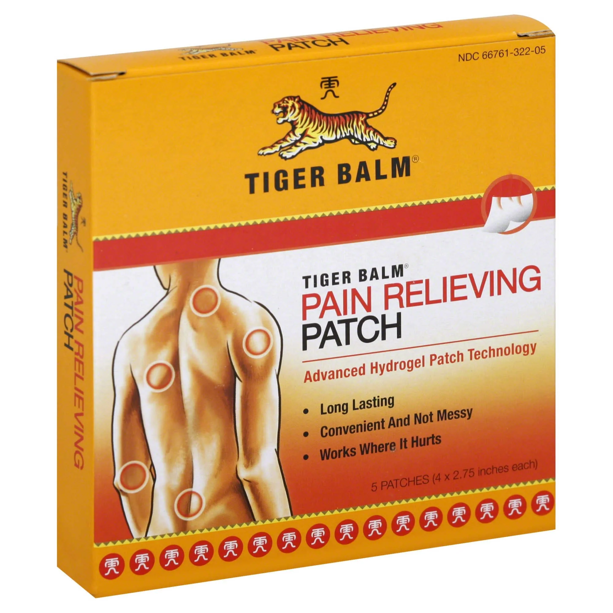 Prince of Peace Enterprises Tiger Balm Balm Pain Relieving Hydrogel Patch