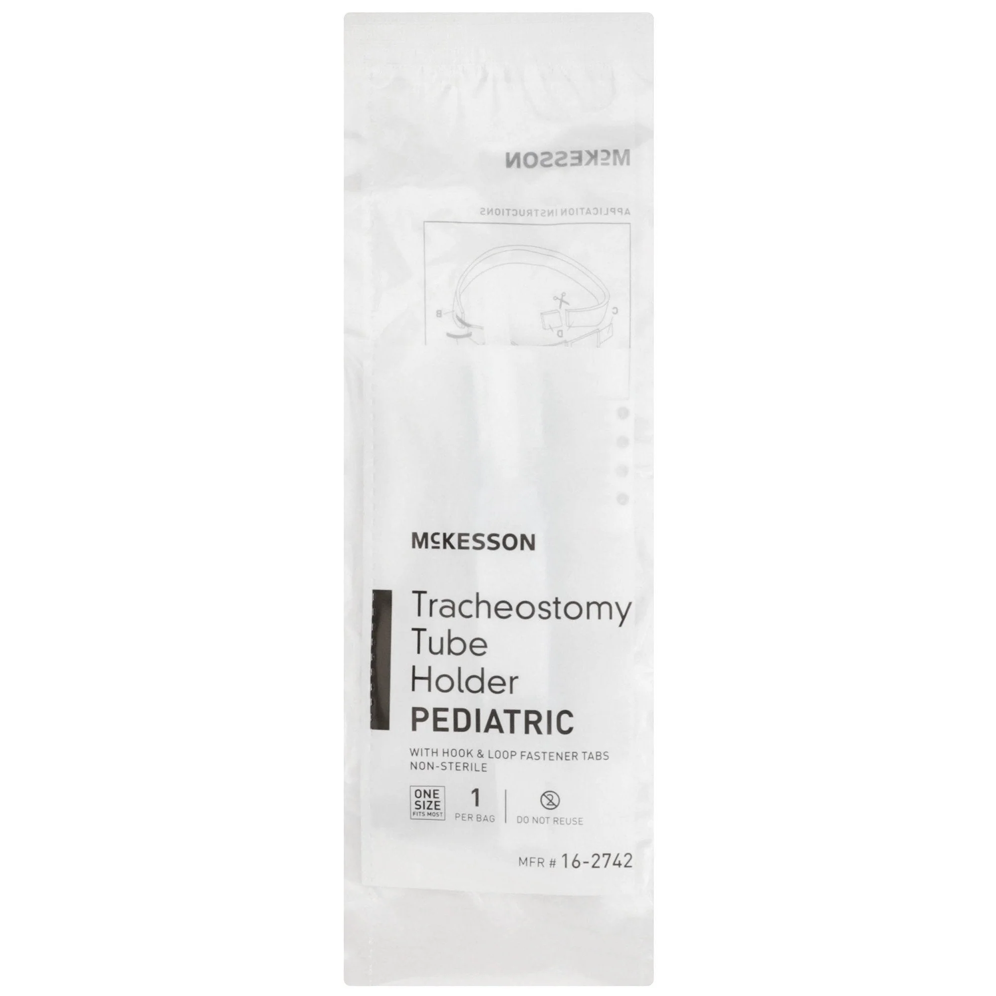 McKesson Brand McKesson Tracheostomy Tube Holder, Pediatric, 3/4 x 9 Inch (100/CS) - Image 3