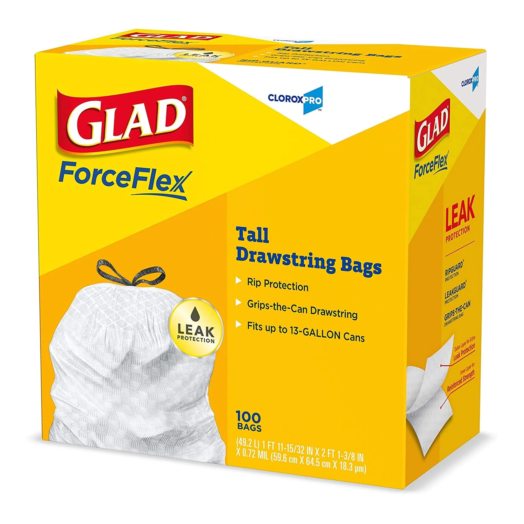 The Clorox Company Glad ForceFlex Trash Bag (100/CS) - Image 2