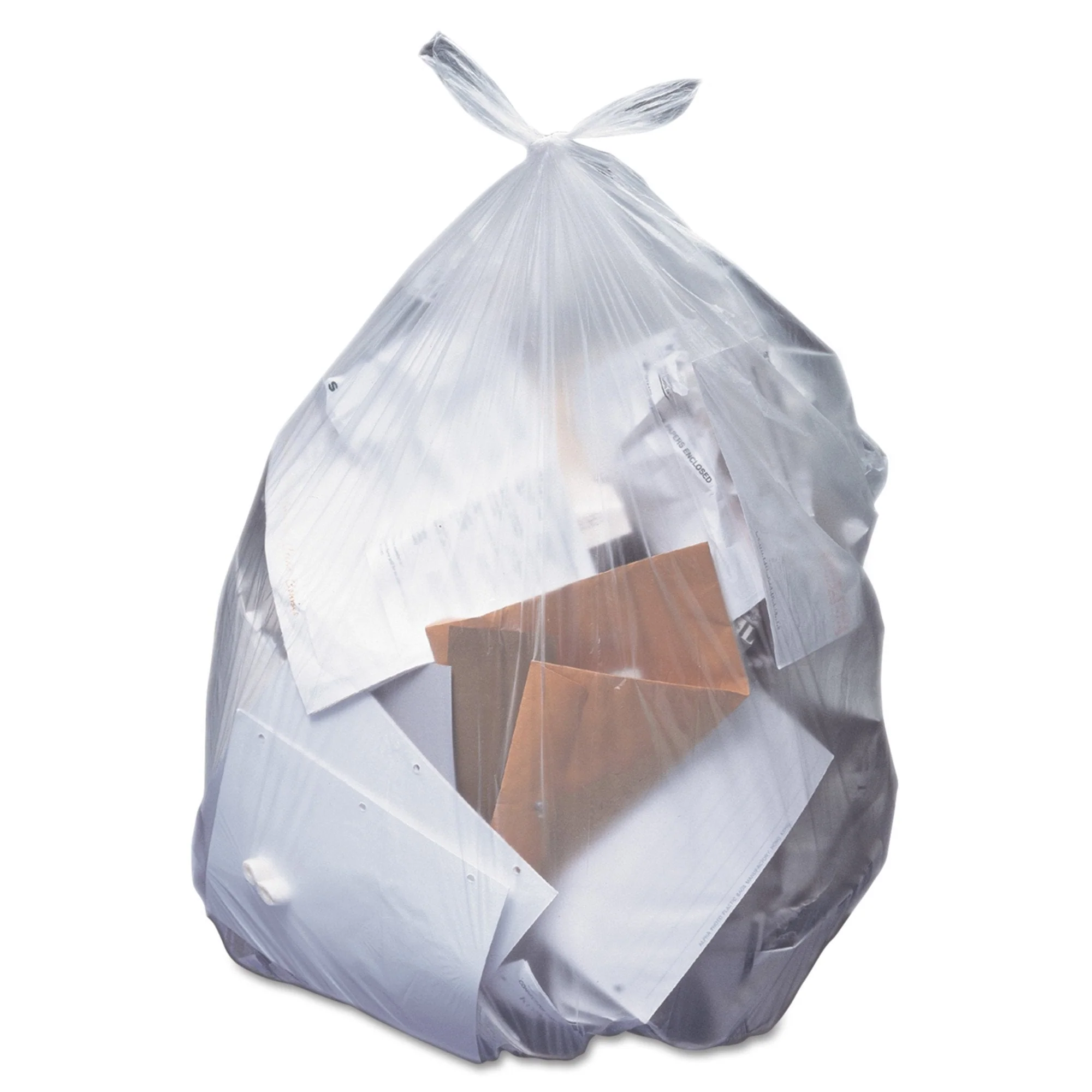 Essendant Co/United Stationers Heritage Heavy Duty Trash Bag, Clear, 16-gallon Capacity (500/CS) - Image 2