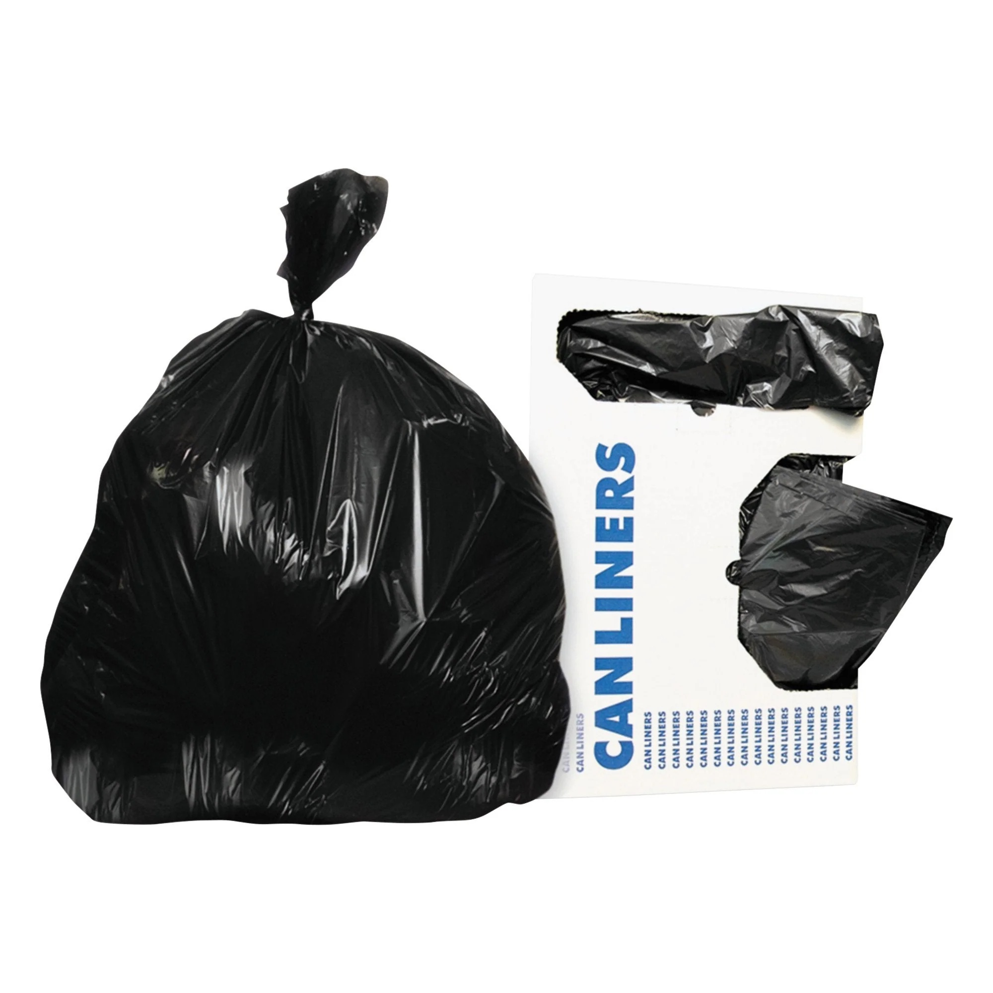 Essendant Co/United Stationers Heritage Medium Duty Trash Bag, Black, 30-gallon Capacity (250/CS)