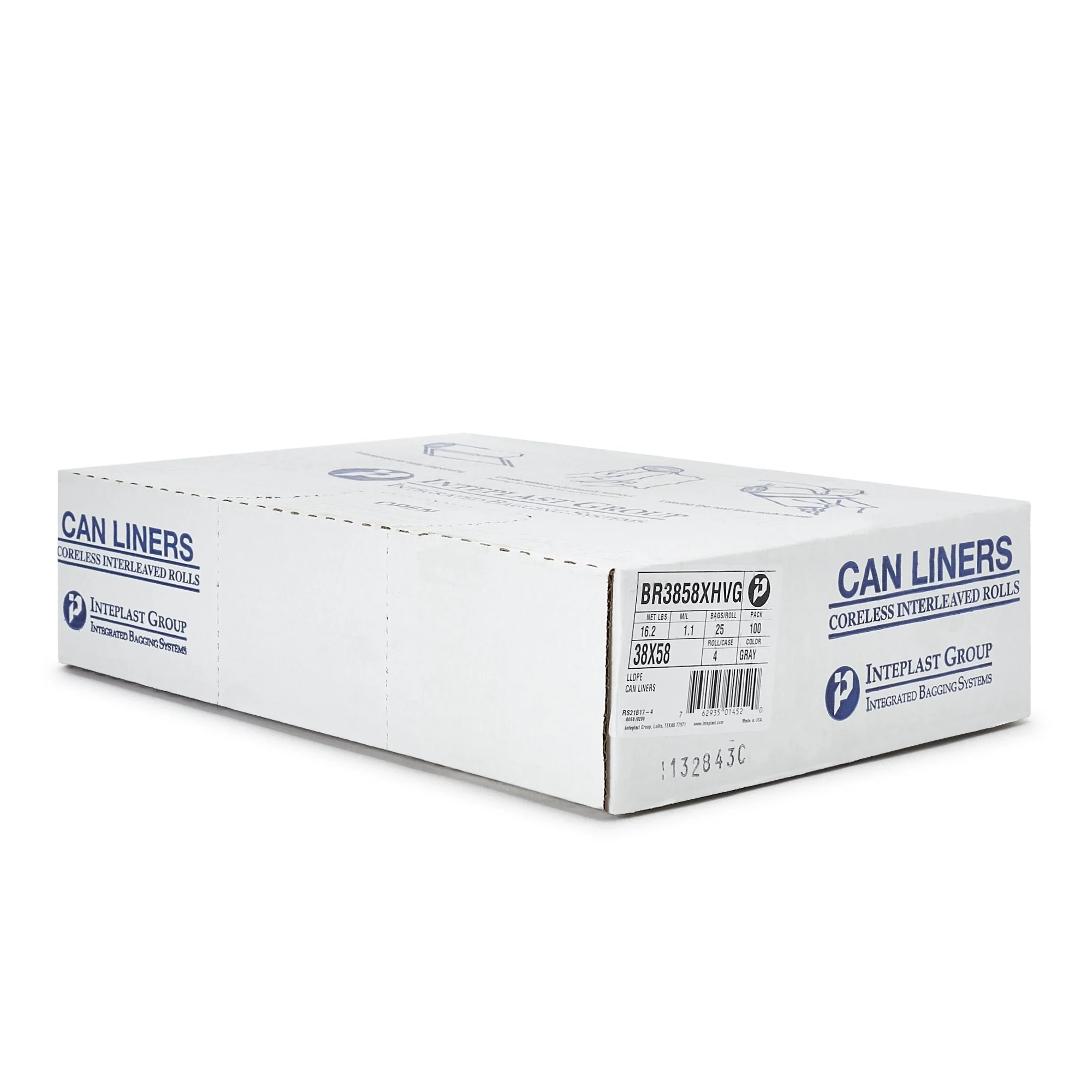 McKesson Brand McKesson Extra Heavy Duty Plus Trash Bag, Gray, 45-gallon Capacity (100/CS) - Image 2