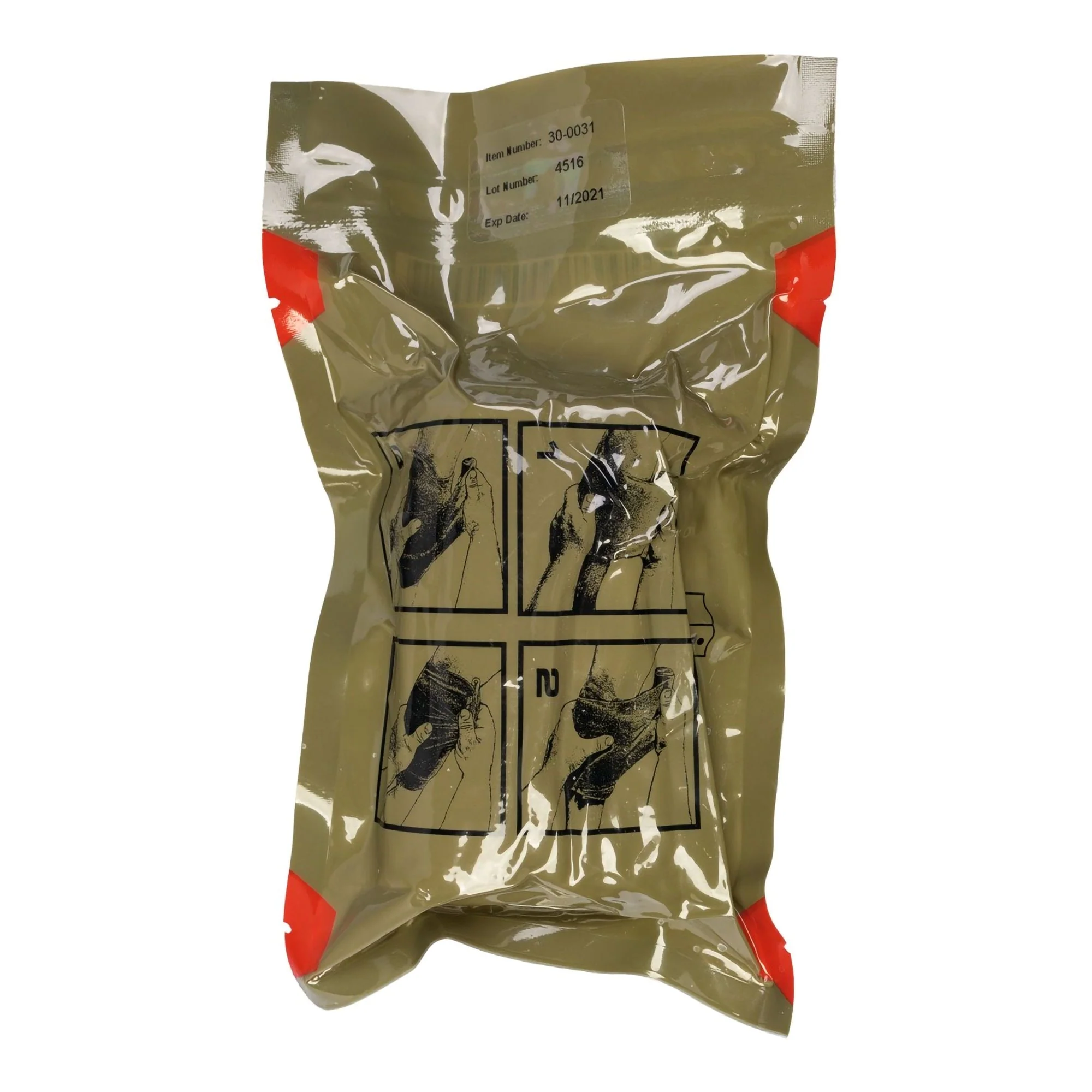 North American Rescue ETD C-Clasp Closure Trauma Dressing, 4 x 70 Inch - Image 2
