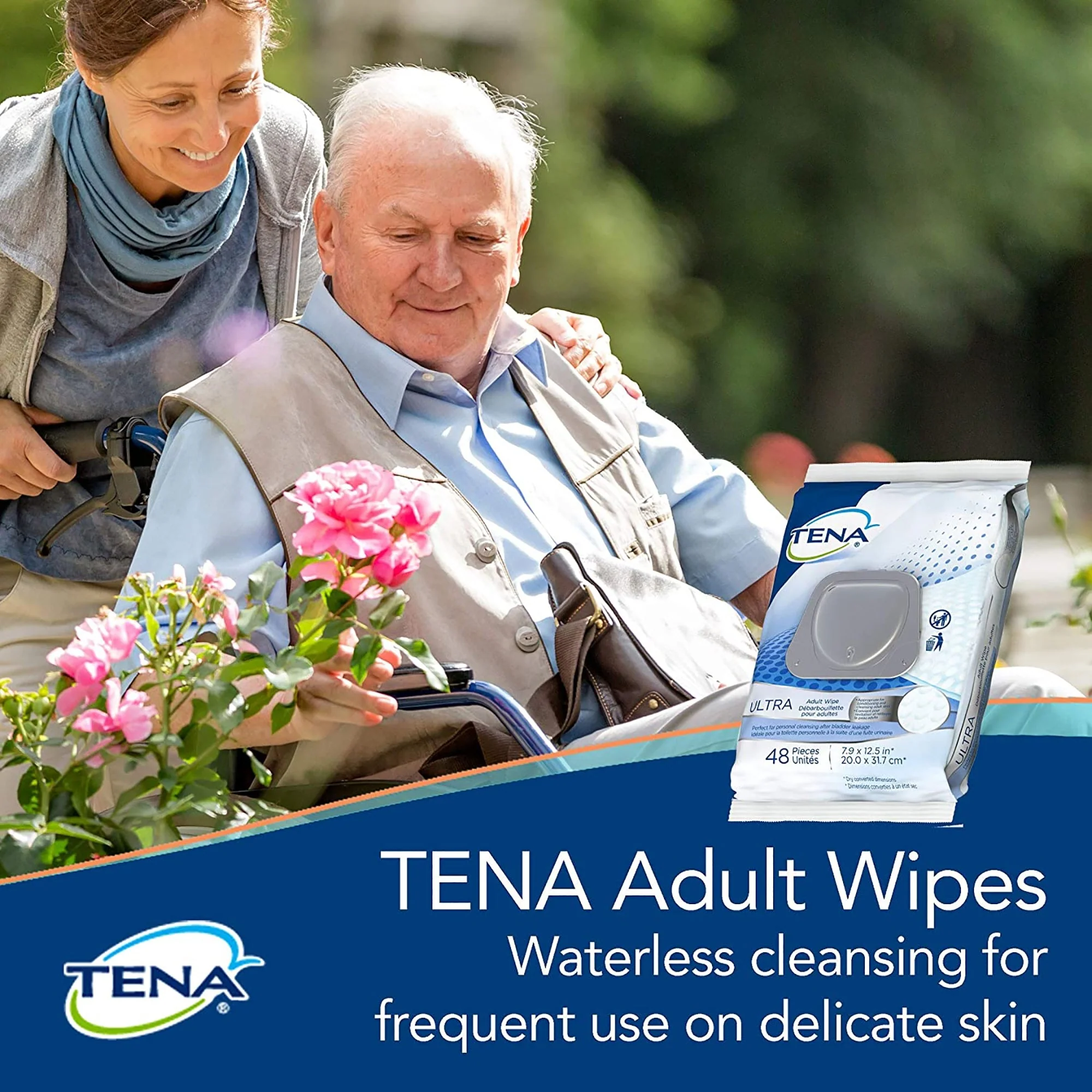 Essity HMS North America Inc Tena Classic Disposable Personal Cleansing Wipe, Alcohol-Free, Scented (576/CS) - Image 3