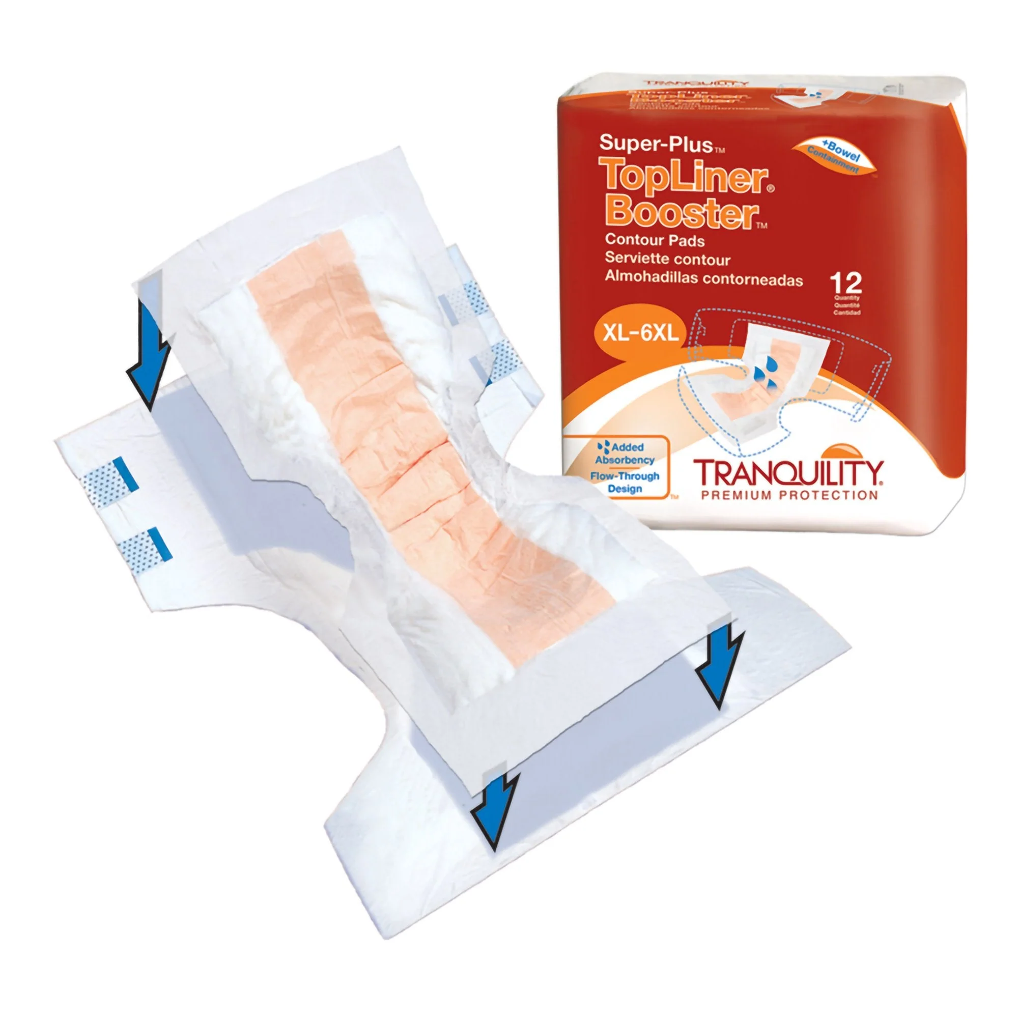 Principle Business Enterprises TopLiner Super Plus Added Absorbency Incontinence Booster Pad, 32-Inch Length (96/CS) - Image 3