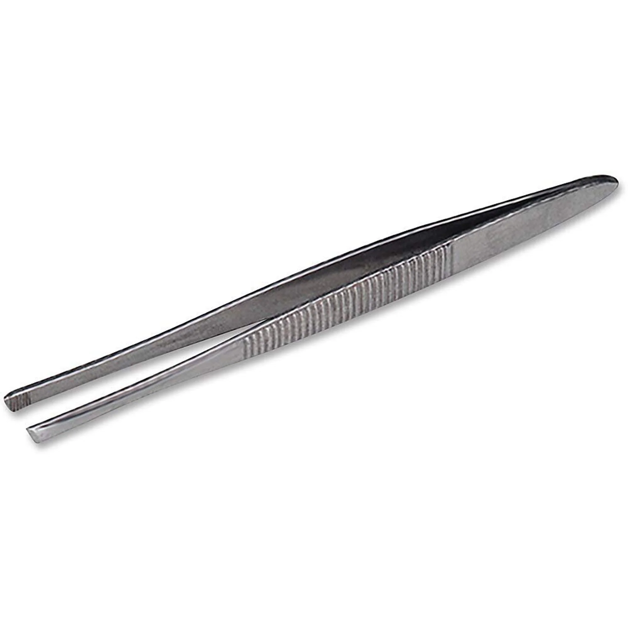 Acme United Tweezers 3 Inch Length Stainless Steel NonSterile NonLocking Thumb Handle Straight Slanted Tips (24/CS)