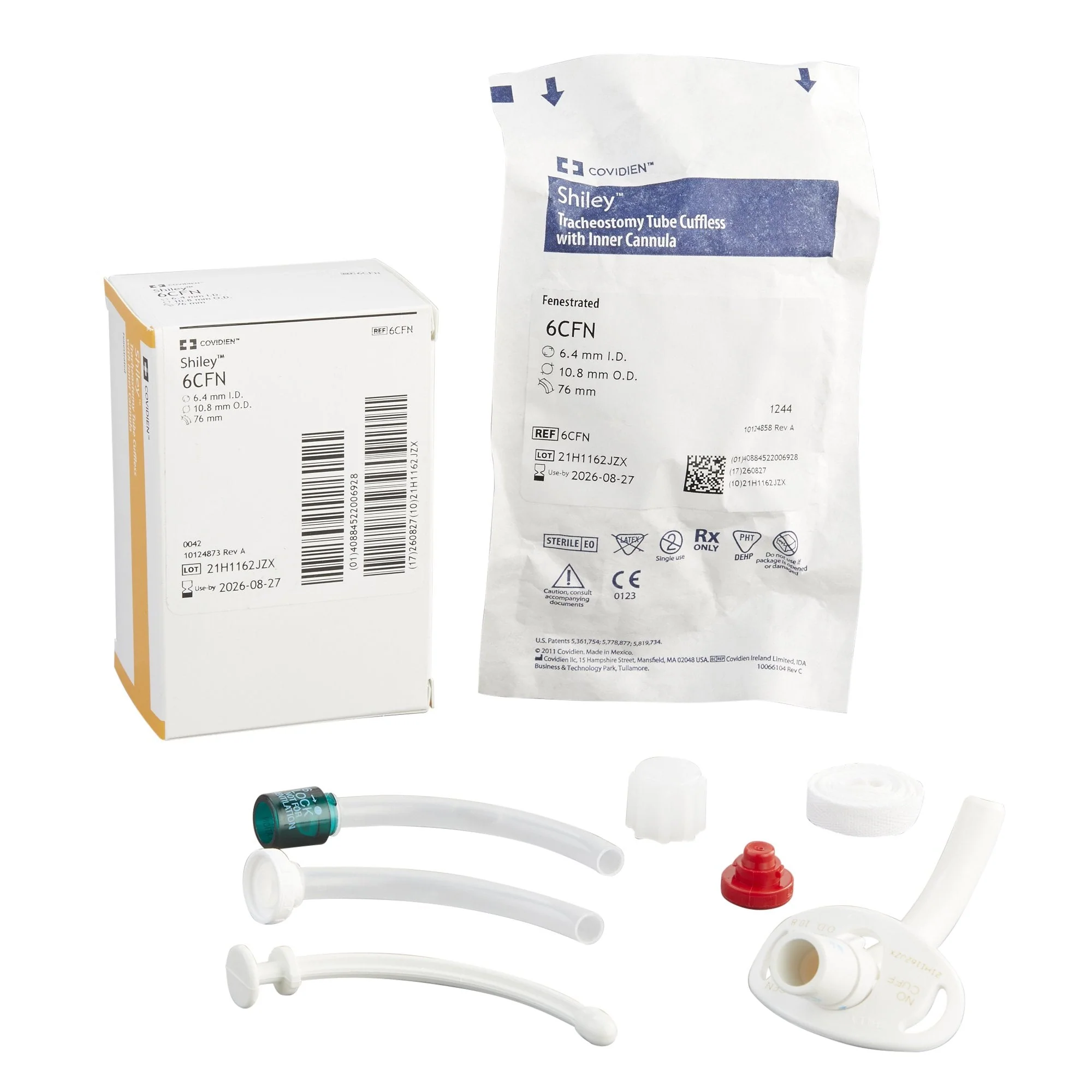 Uncuffed Tracheostomy Tube Shiley Size 6.0 Adult