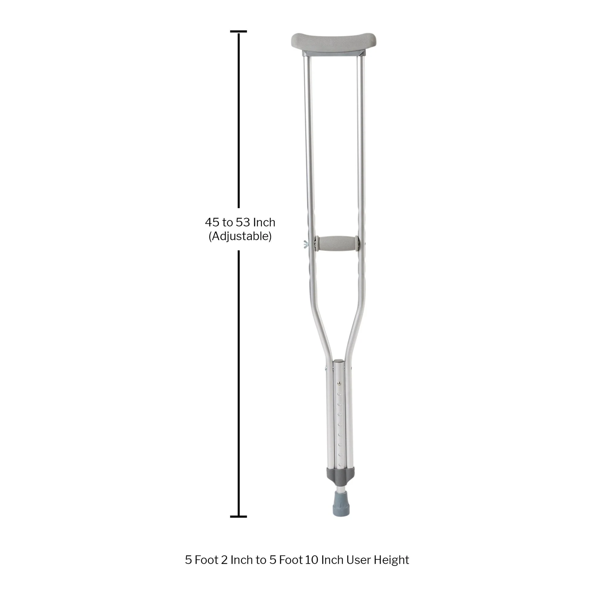 McKesson Brand McKesson Adult Underarm Crutches, 5'2" – 5'10" (16/CS) - Image 3