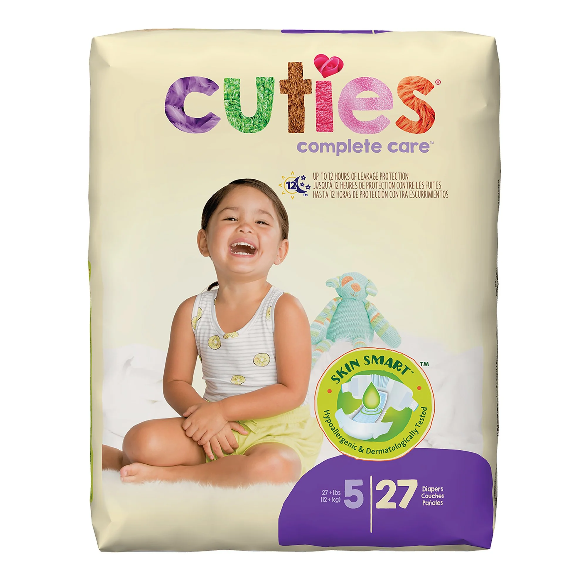 First Quality Products LLC Cuties Premium Diaper, Size 5 (4/CS)
