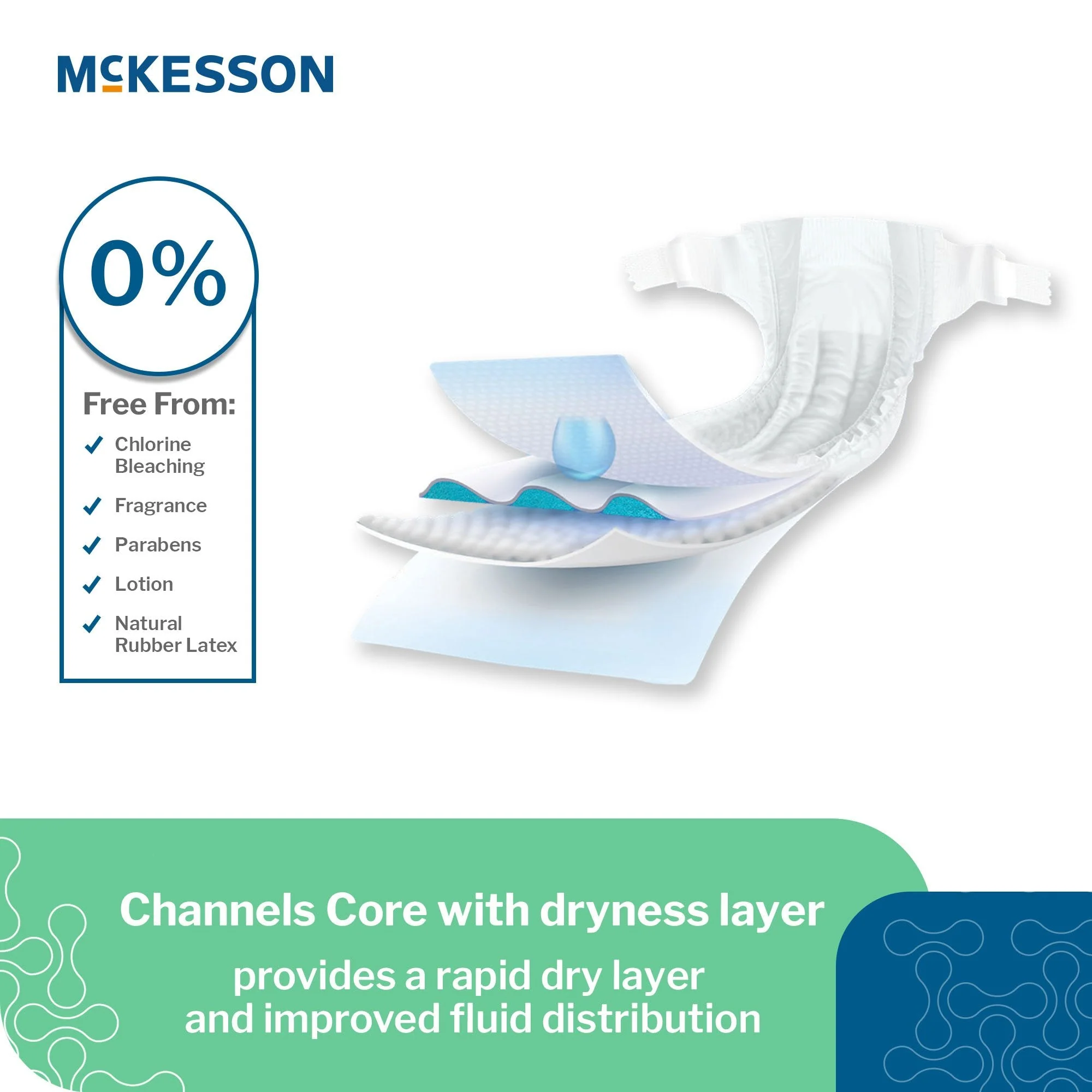 McKesson Brand McKesson Baby Diapers for Newborn Infants weighing up to 10 lbs. (120/CS) - Image 2