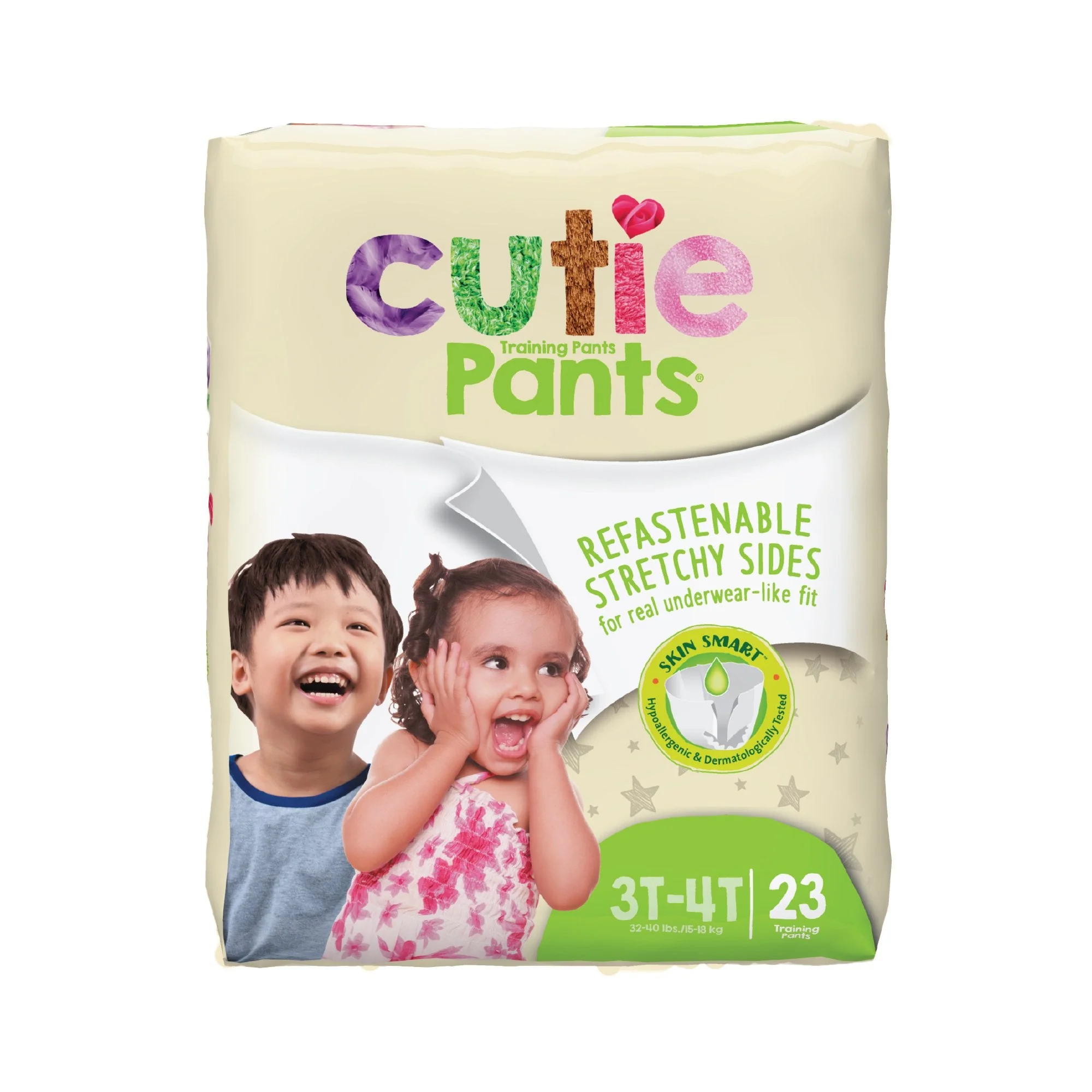 First Quality Products LLC Cutie Pants Toddler, Heavy Absorbency, Daytime/Overnight, 32 – 40 lbs, 3T to 4T (92/CS) - Image 3