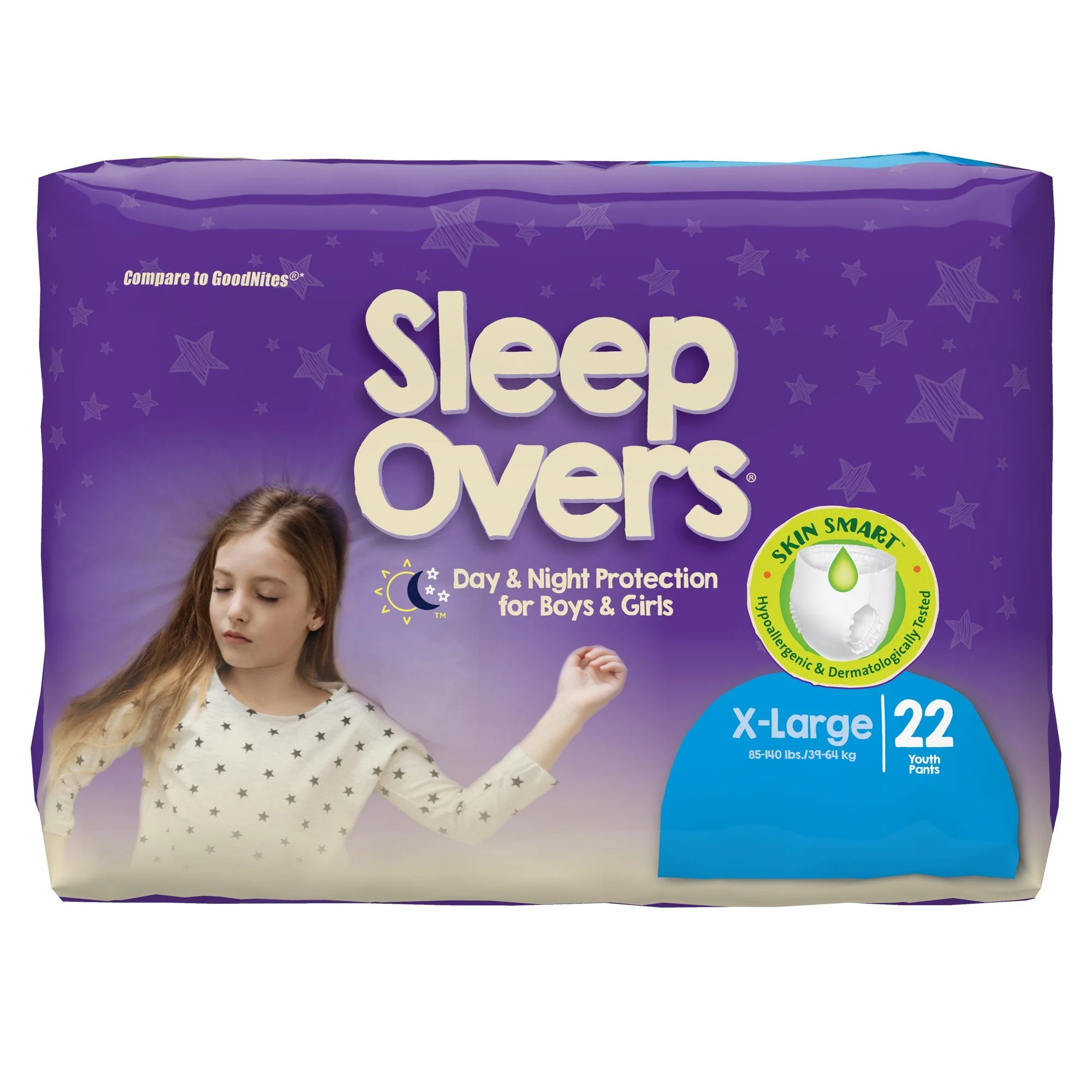 First Quality Products LLC Cuties Sleep Overs Absorbent Underwear, Extra Large (88/CS)
