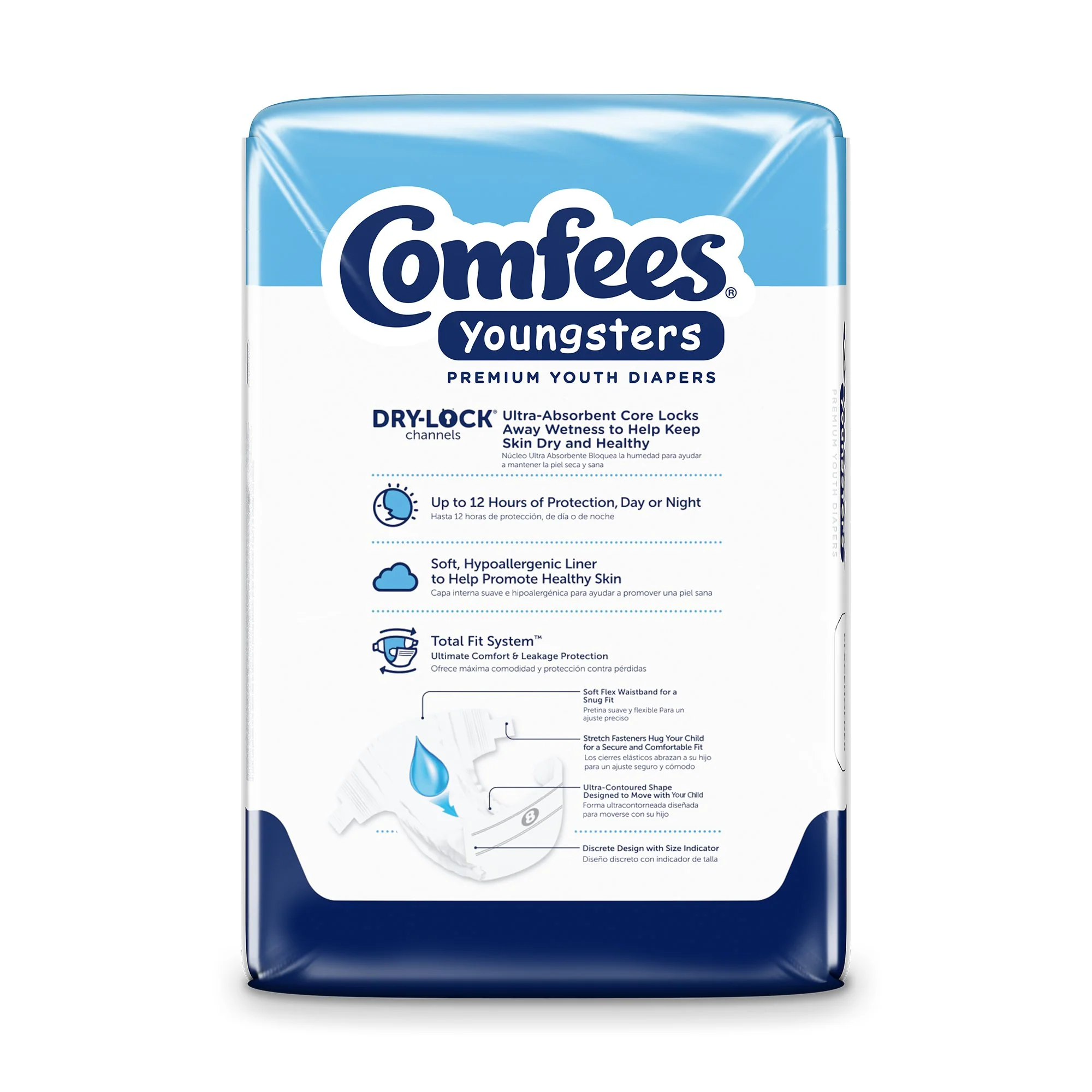 Attends Healthcare Products Comfees Youngsters Premium Youth Diapers, Size 8 (80/CS) - Image 3