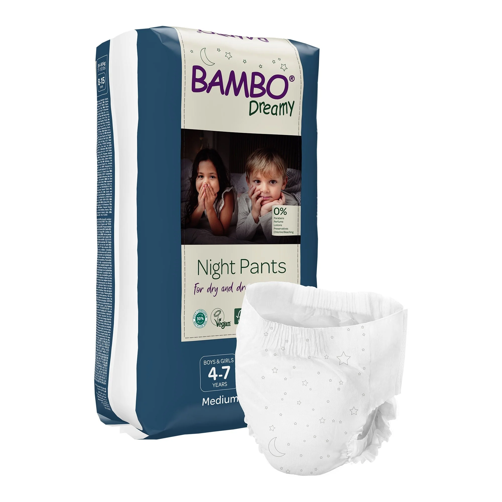 Abena North America Bambo Nature Dreamy Night Pants, Medium (60/CS)