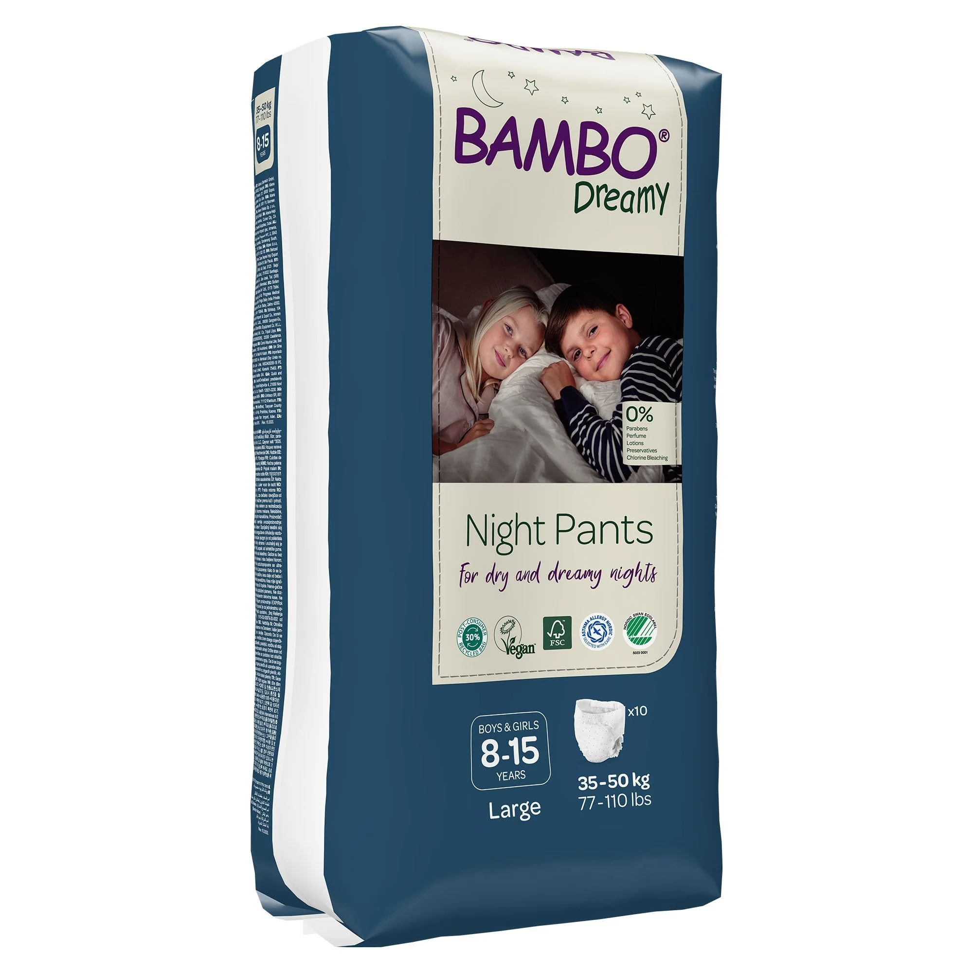 Abena North America Bambo Nature Dreamy Night Pants, Large (60/CS) - Image 2