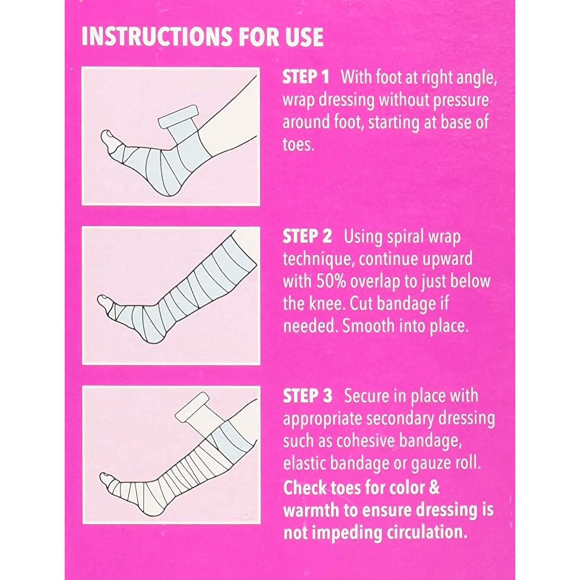 Sion Brands LLC UnnaRite C Unna Boot with Calamine and Zinc Oxide, 3 Inch x 10 Yard - Image 2