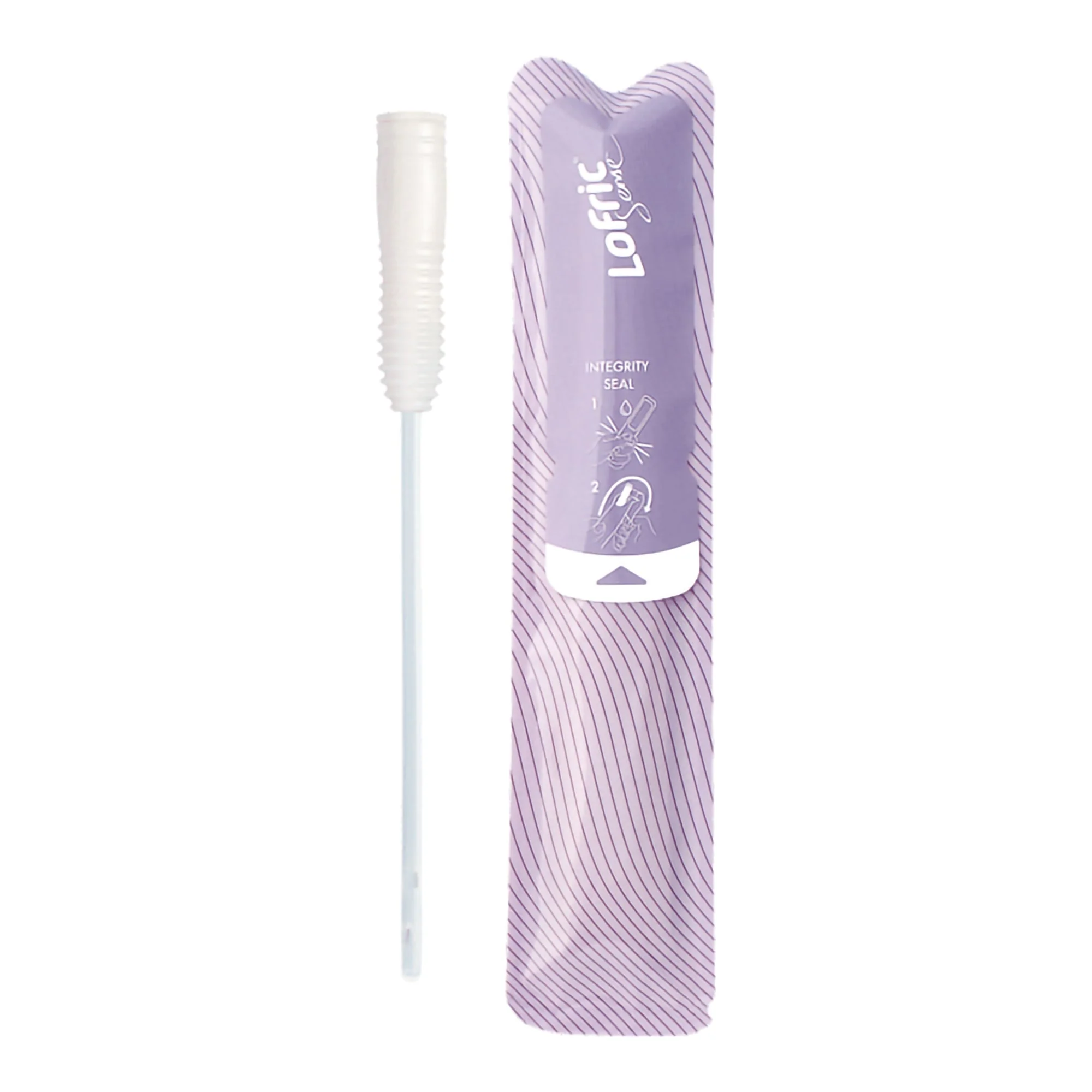 Urethral Catheter Lofric Sense Straight Tip Hydrophilic Coated Polyolefin-based Elastomer (POBE) 12 Fr. 6 Inch Length