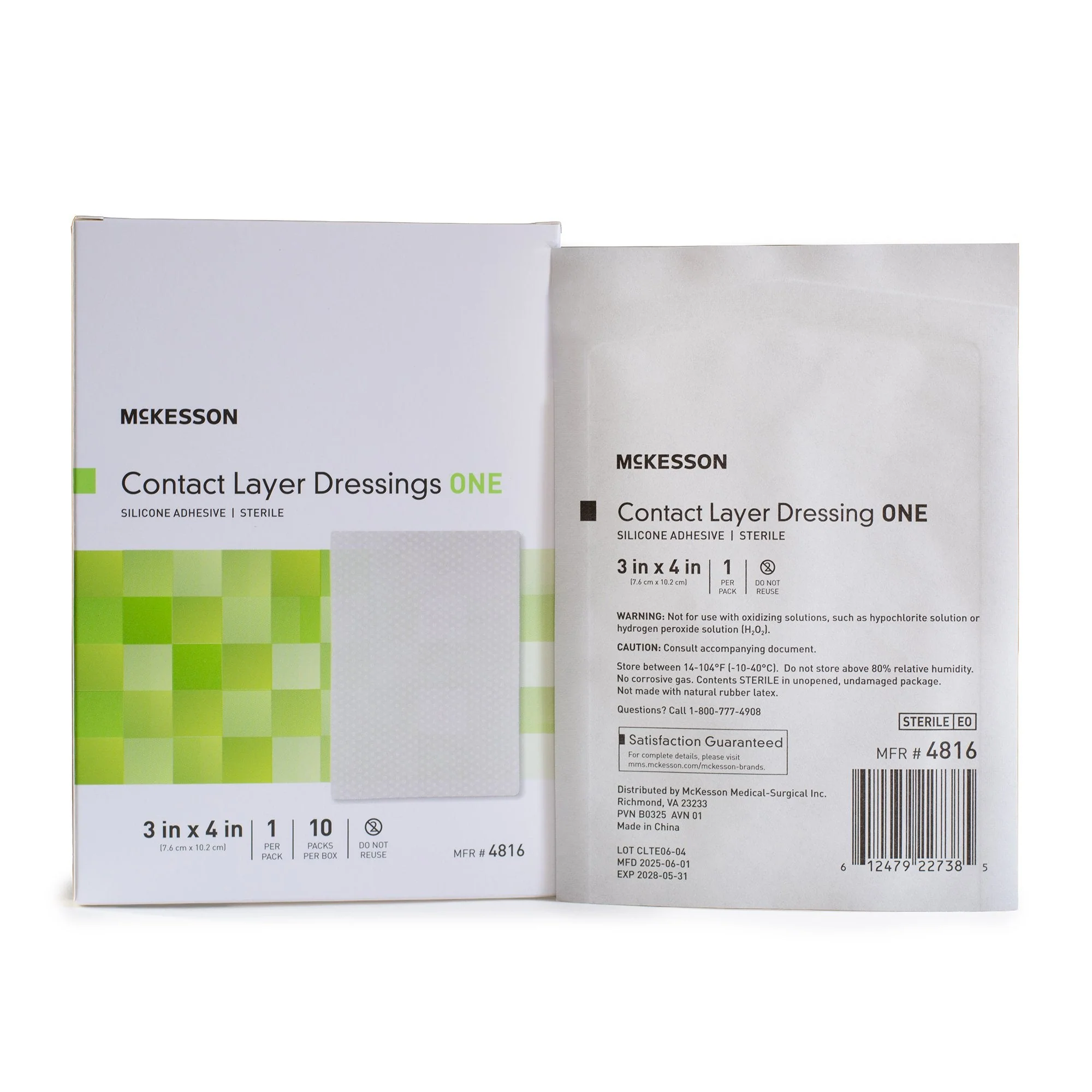 McKesson Brand McKesson Silicone Wound Contact Layer Dressing, 3 x 4 Inch (40/CS)