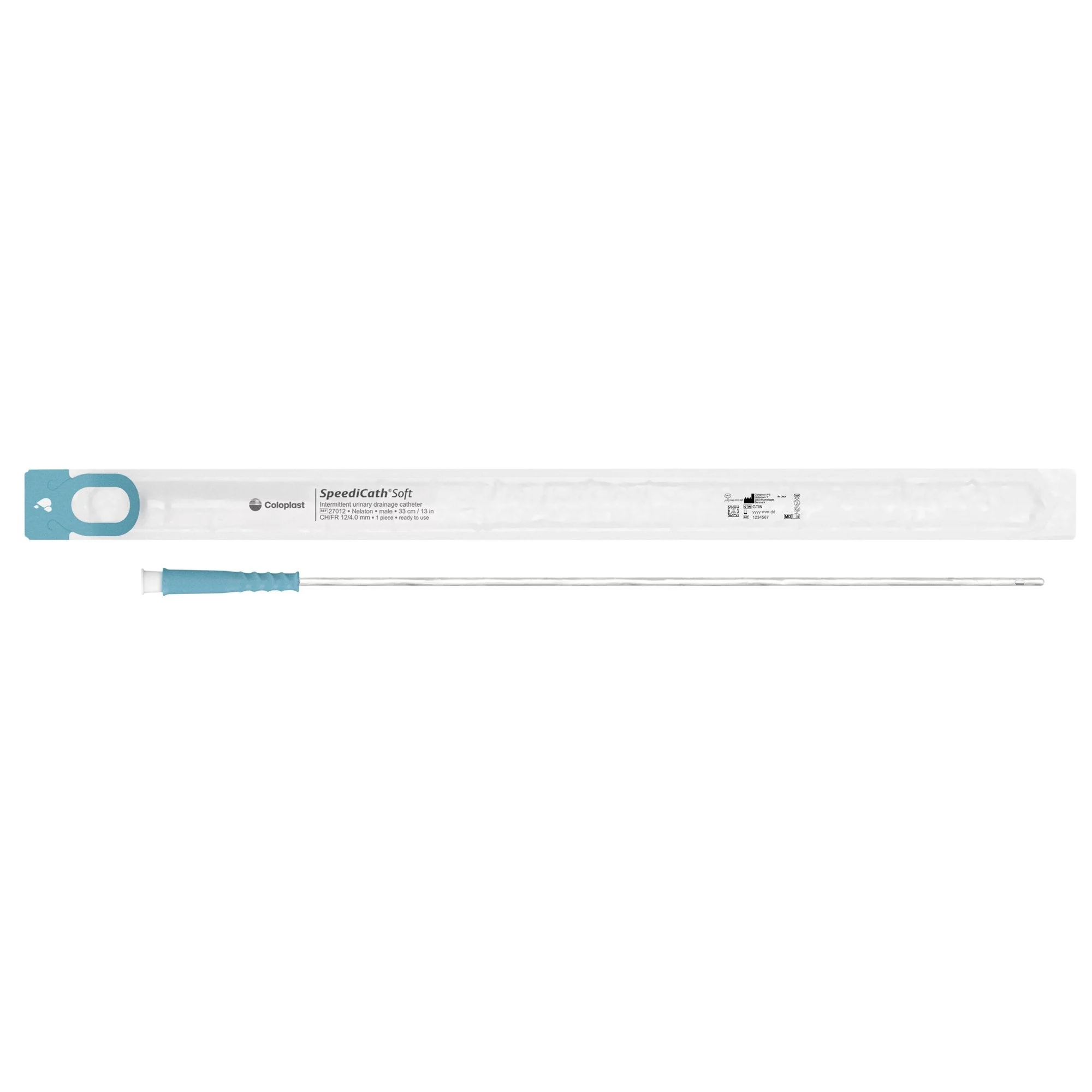 Urethral Catheter SpeediCath Soft Straight Tip Hydrophilic Coated Plastic 10 Fr. 13 Inch Length