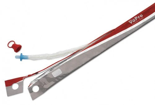 Urethral Catheter VaPro TouchFree Coude Tip Hydrophilic Coated PVC 14 Fr. 16 Inch Length