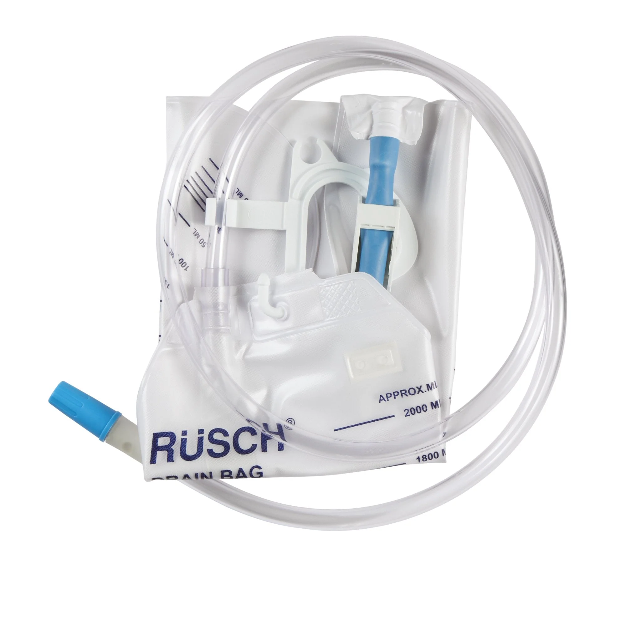 Urinary Drain Bag Rusch Anti-Reflux Valve Sterile 2,000 mL Vinyl