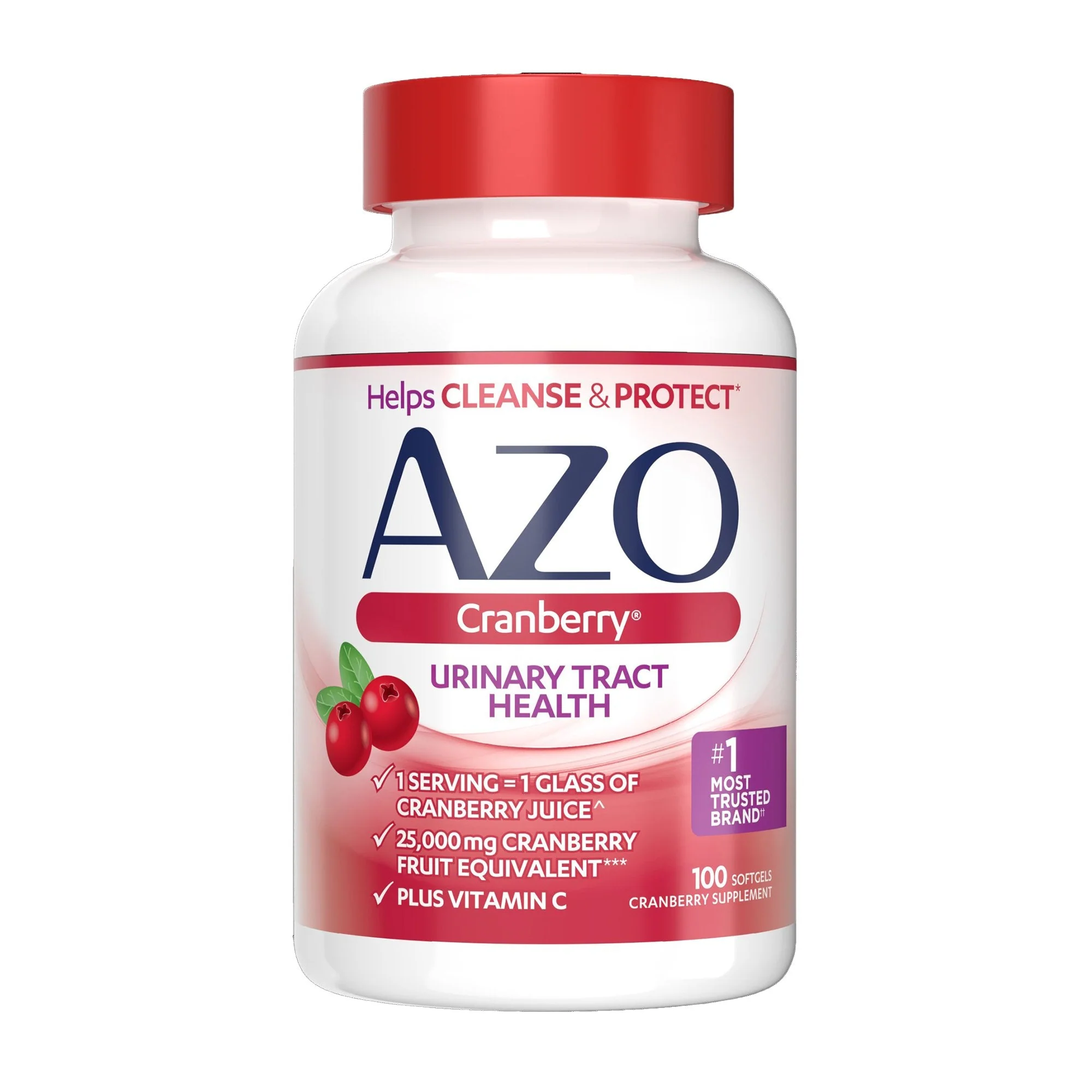 i-Health Inc AZO Cranberry Softgels for Convenient Urinary Tract Health (24/CS)