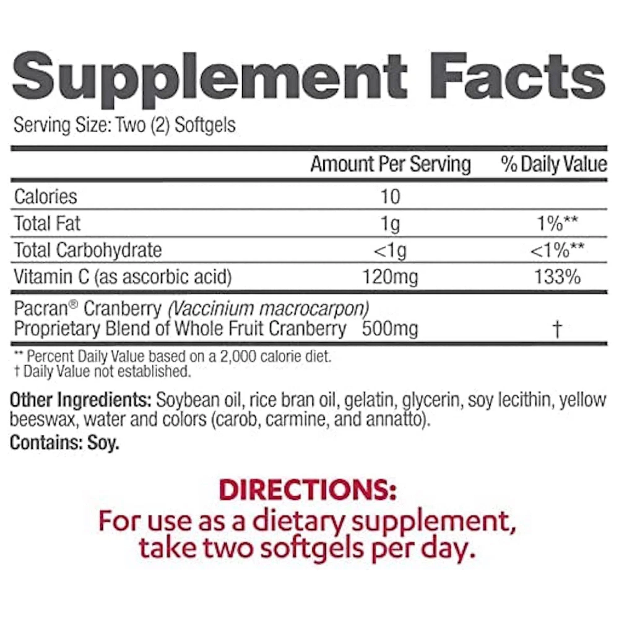 i-Health Inc AZO Cranberry Urinary Tract Health Softgels - Image 2