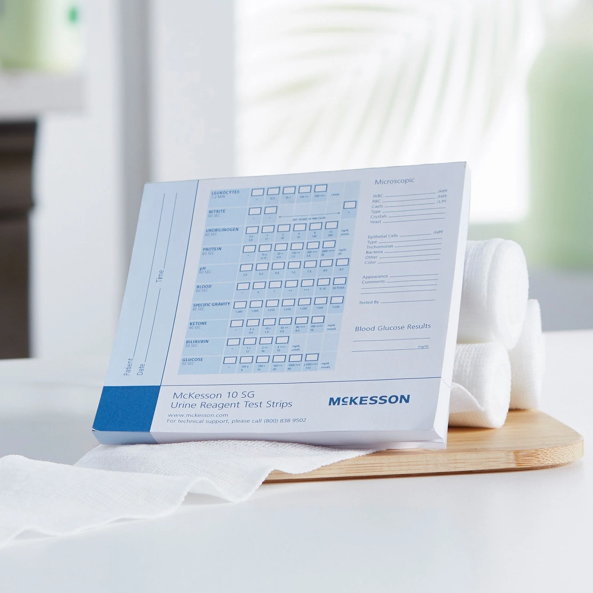 McKesson Brand McKesson Consult Urine Reagent Test Strip Recording Pad (10000/CS) - Image 3
